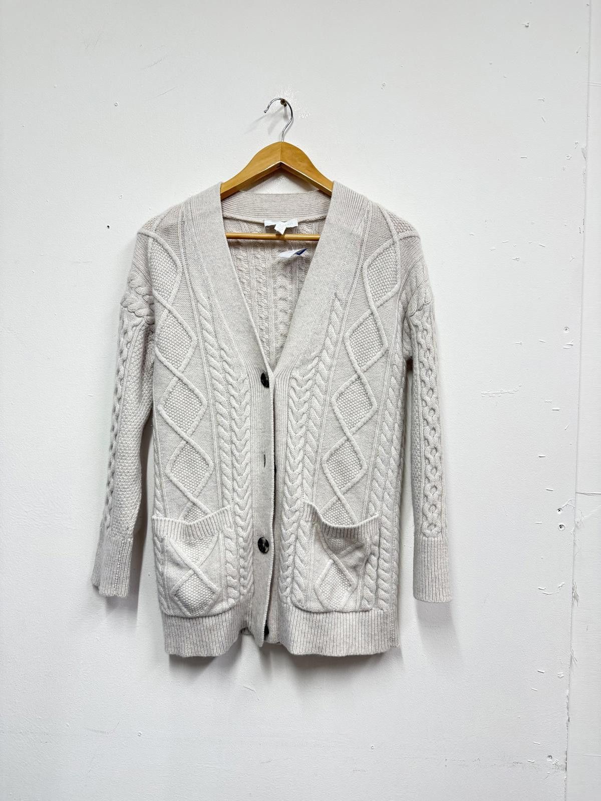 Nanga White Label White Label Cream Cable Knit Cardigan Sweater XS Size XS / US 0-2 / IT 36-38 - 1 Thumbnail