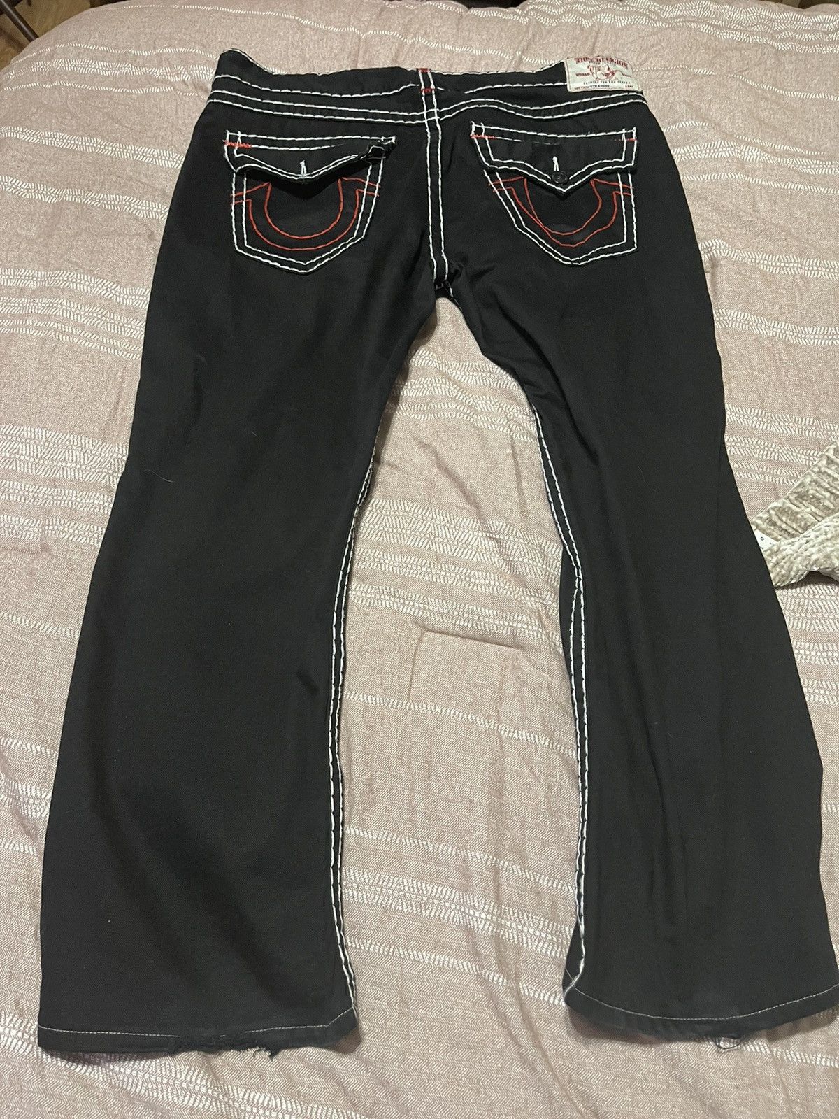 True Religion true religion super t vamp red and white stitch Size US 44 / EU 60 - 8 Thumbnail