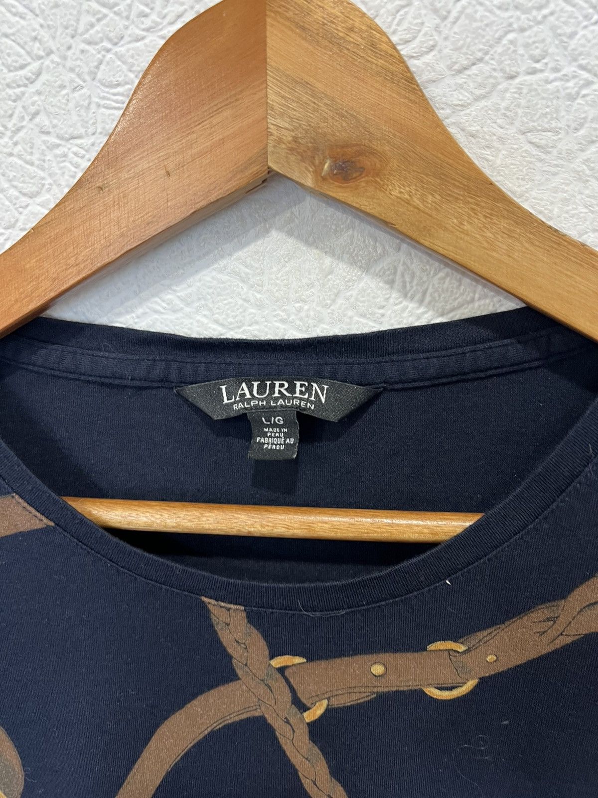 Ralph Lauren Lauren Ralph Lauren Blue Womens T Shirt Tee Size L / US 10 / IT 46 - 3 Thumbnail