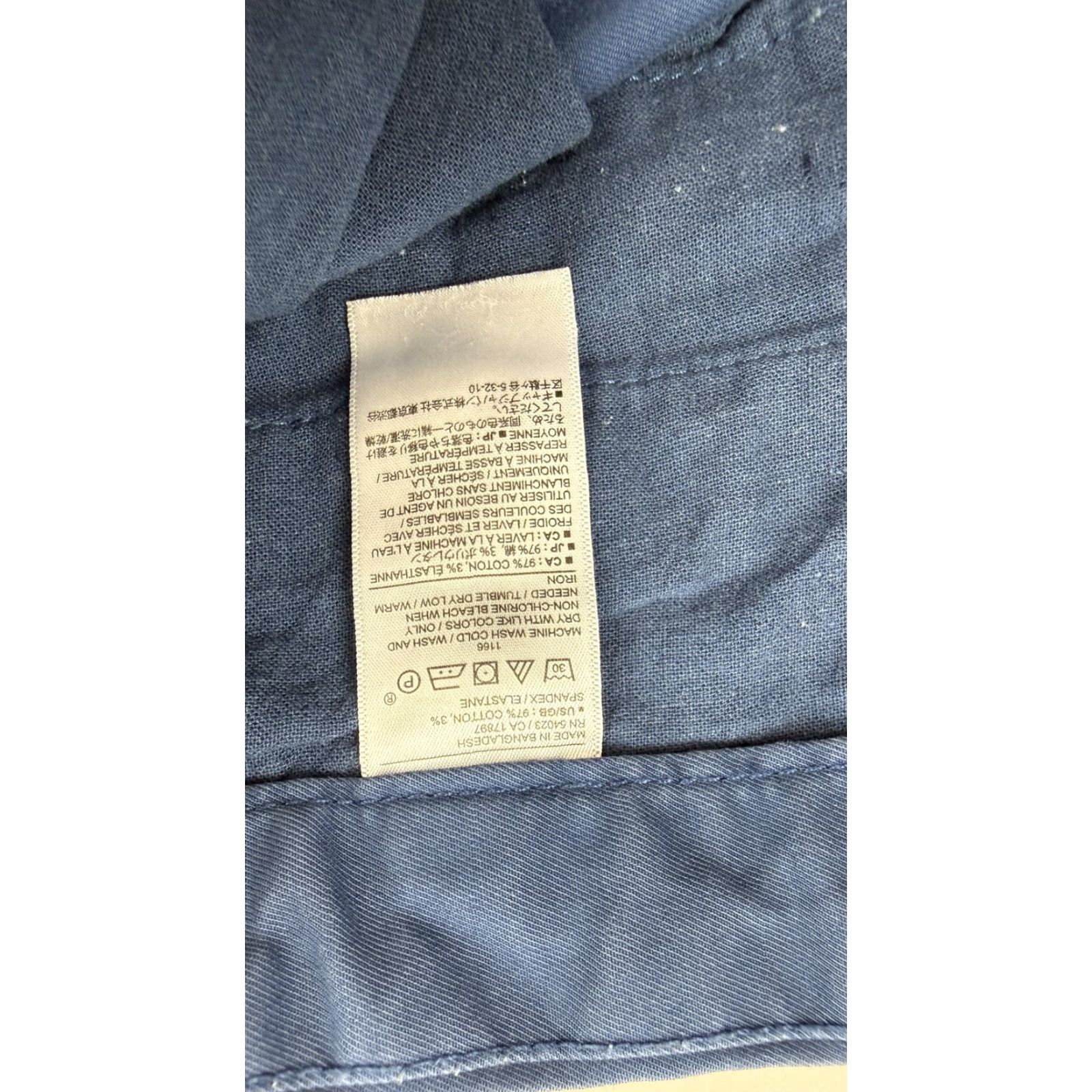 Banana Republic Banana Republic Pants Men Navy Blue Chino Slim Tapered Flat Front 33x32 Casual Smart-Casual Mens Size US 33 - 3 Thumbnail