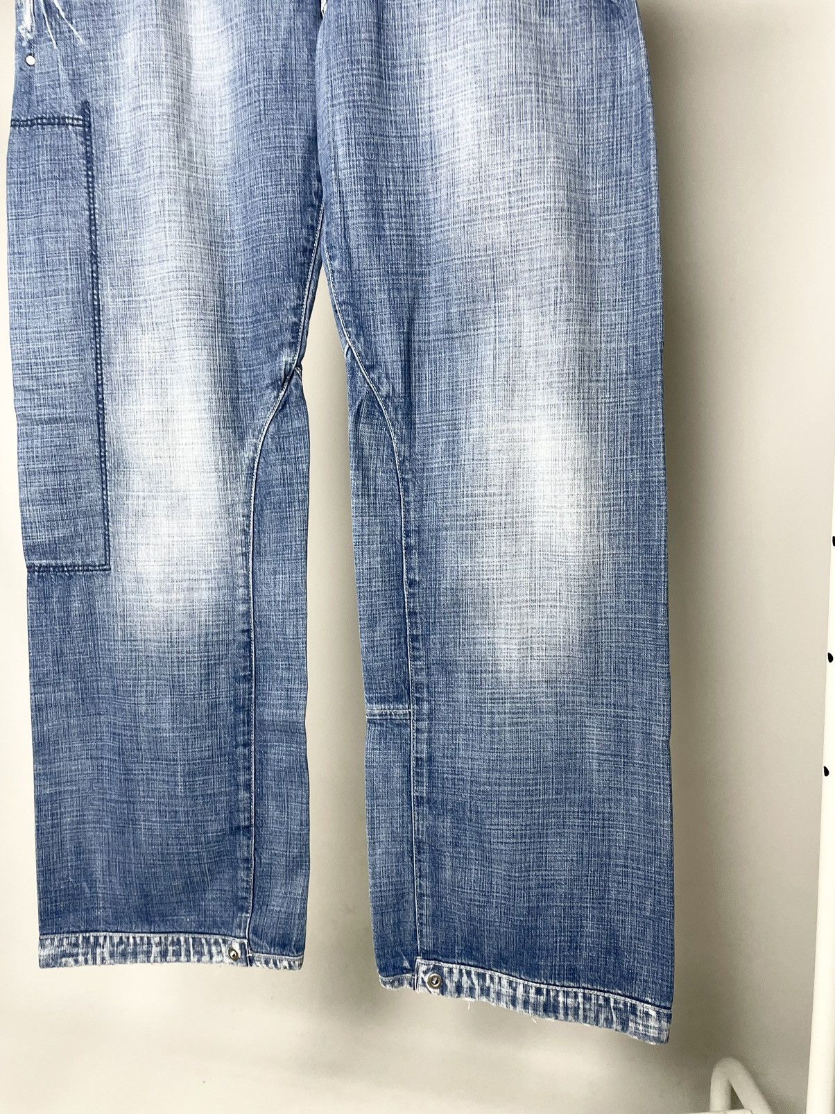 G-Star G-Star RAW Faded Distressed Vintage Washed Denim Work Jeans Size US 36 / EU 52 - 6 Thumbnail
