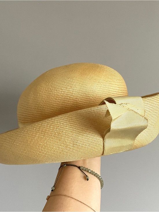 Vintage Vintage 60s Straw Roller Hat w/ Upturned Brim - Small Size ONE SIZE - 2 Thumbnail