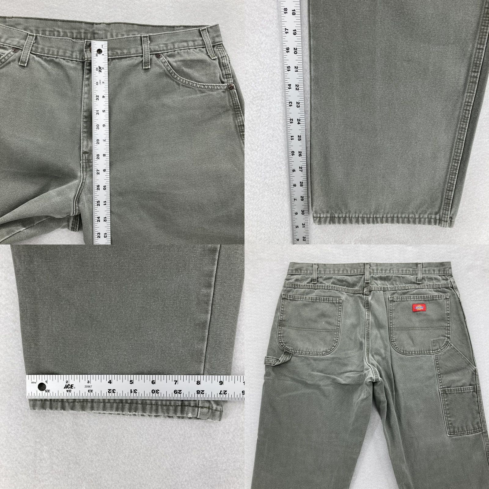 Dickies Dickies Carpenter Pants Mens 38x32 Green Relaxed Fit Utility Workwear Canvas Y2K Pants Mens Green Carpenter Workwear Canvas Dickies 38x32 Relaxed Mens Size US 38 / EU 54 - 8 Thumbnail