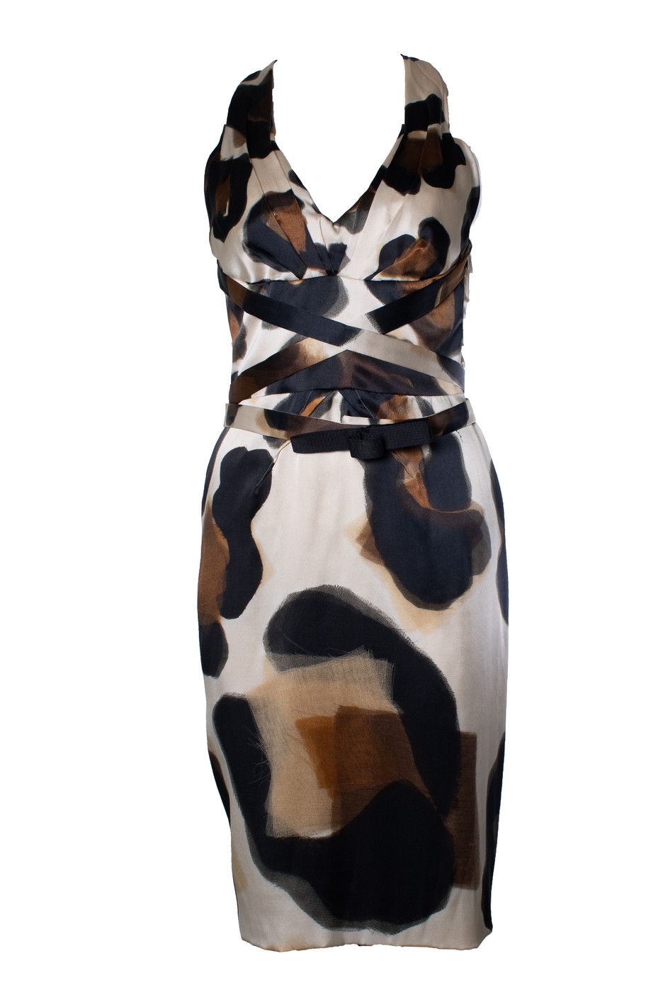 Versace Versace, silk printed dress with bolero Size S / US 4 / IT 40 - 2 Thumbnail