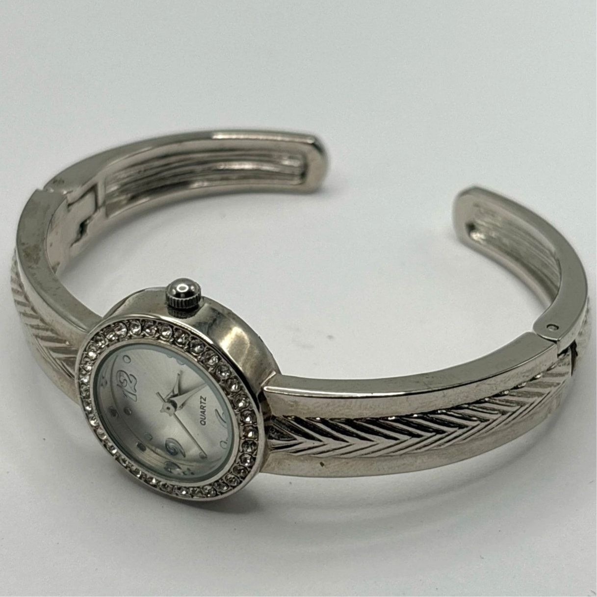 Other Stunning Silver Crystal Quartz Watch Size ONE SIZE - 3 Thumbnail