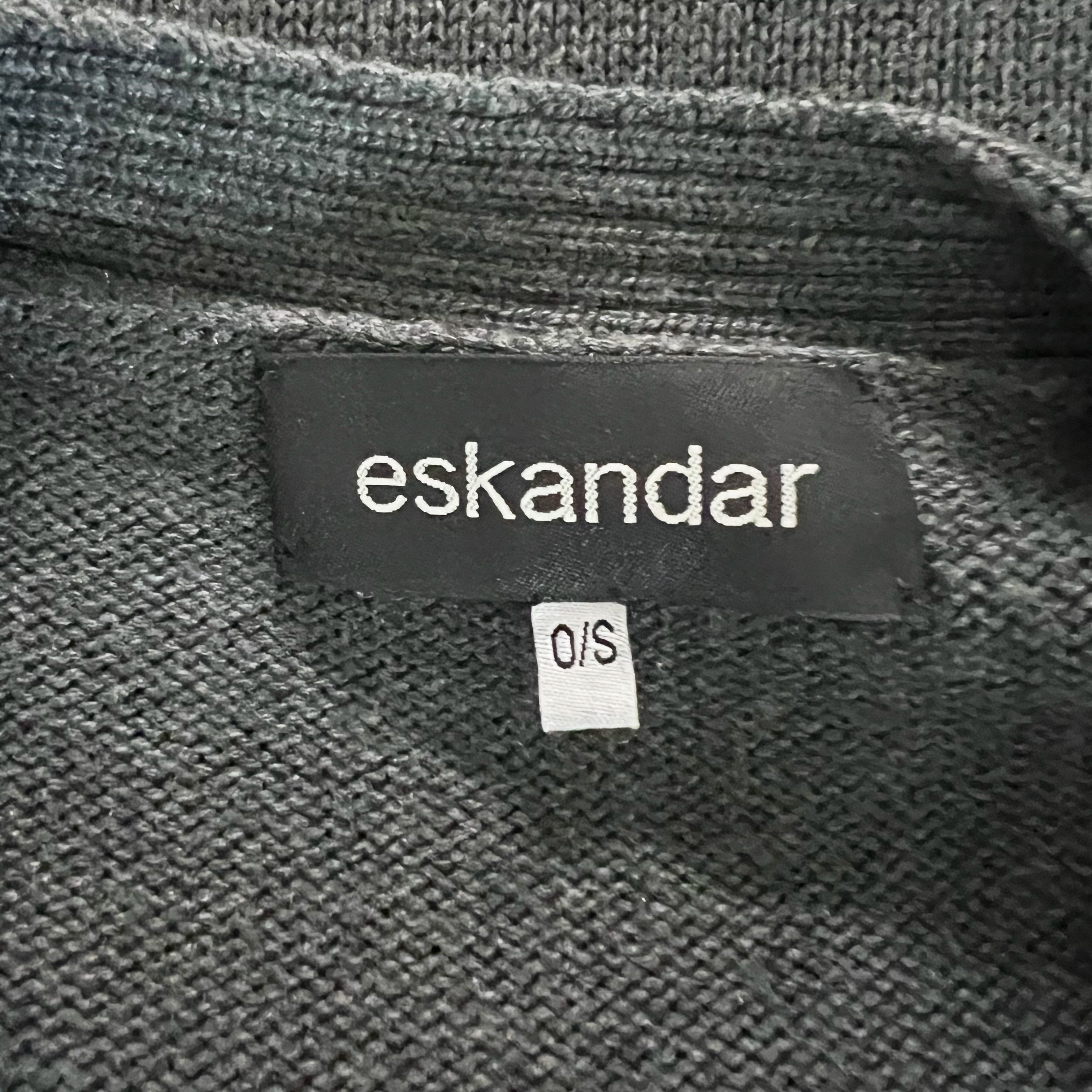 eskandar Eskandar 100% Silk Knit Stretch V Neck Size L / US 10 / IT 46 - 2 Thumbnail