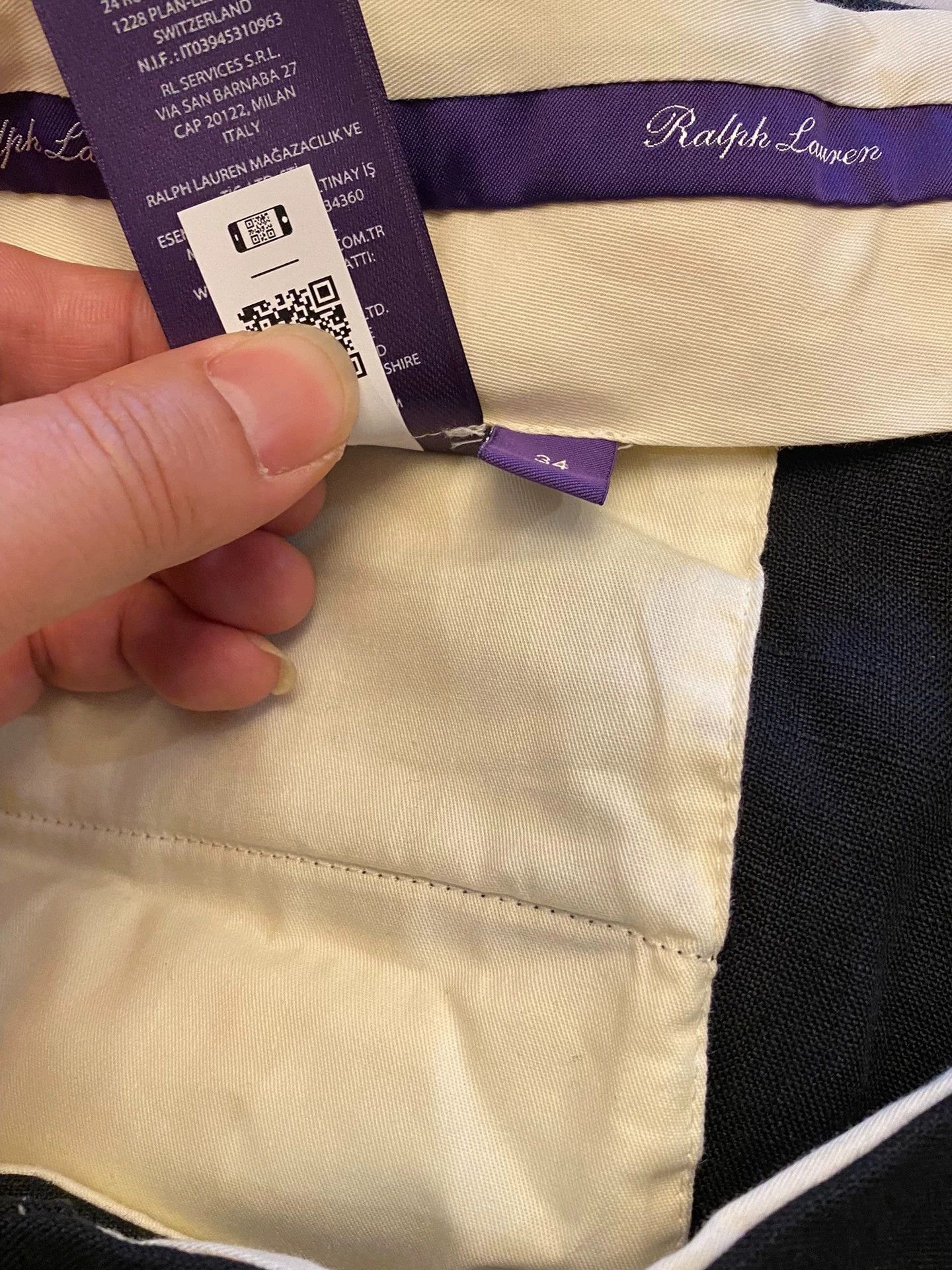 Ralph Lauren RALPH LAUREN Purple Label 100% Linen Naples Pleated Trousers Size US 34 / EU 50 - 7 Thumbnail