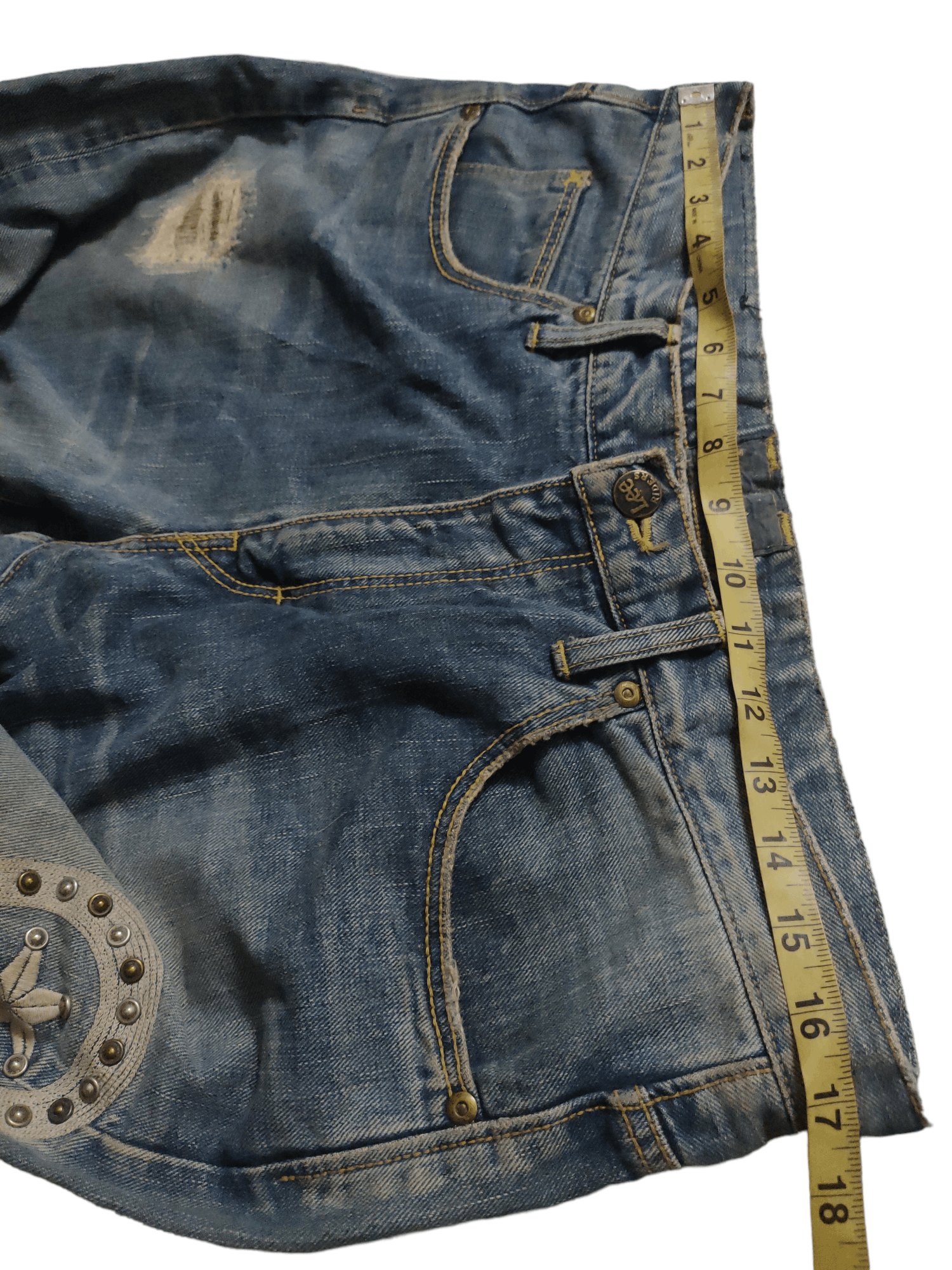 Lee × Vintage Vintage LEE Riders Selvage x Patch x Distressed Size US 32 / EU 48 - 5 Thumbnail