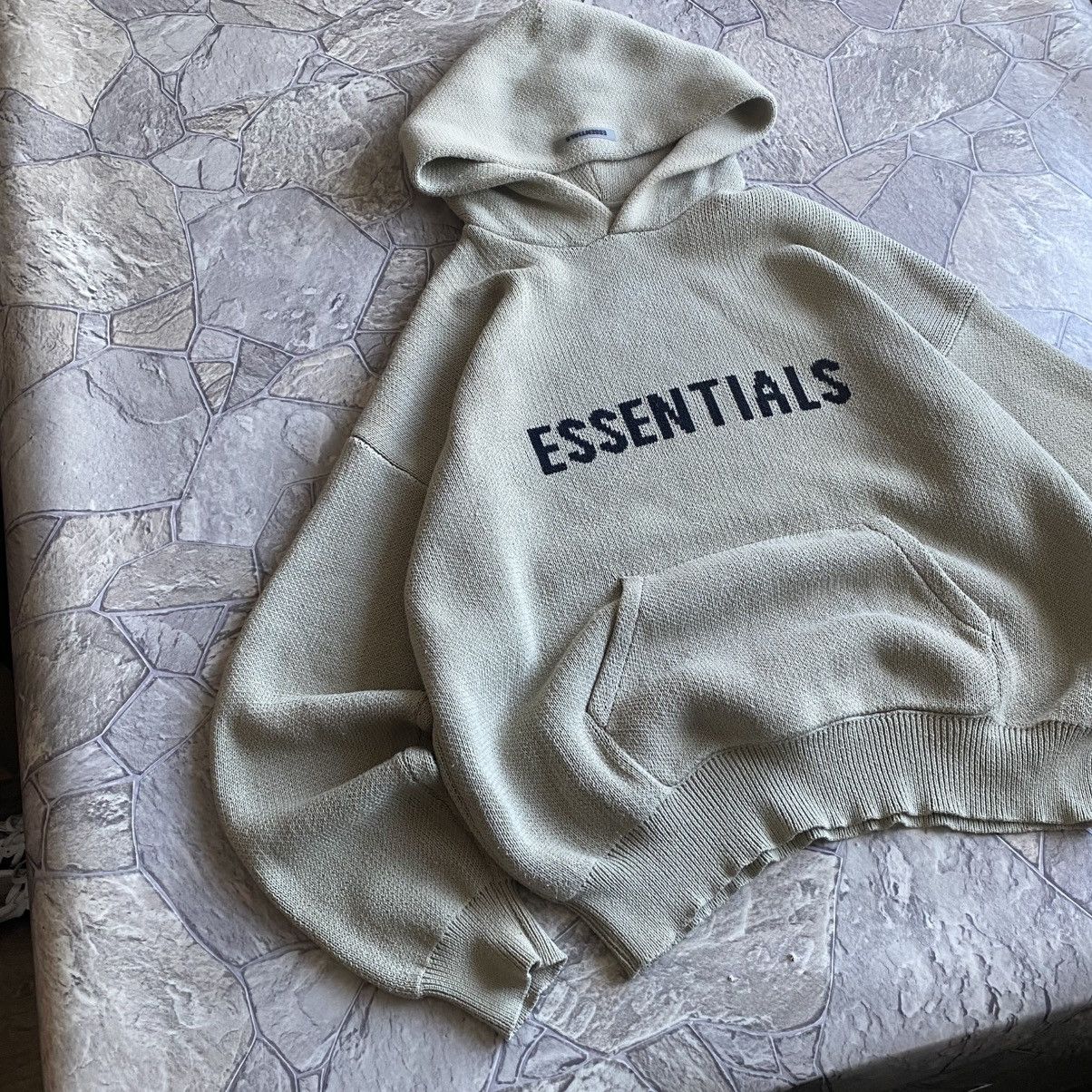 Fear of God Fear Of Good Essentials Knit Hoodie Size US L / EU 52-54 / 3 - 2 Thumbnail