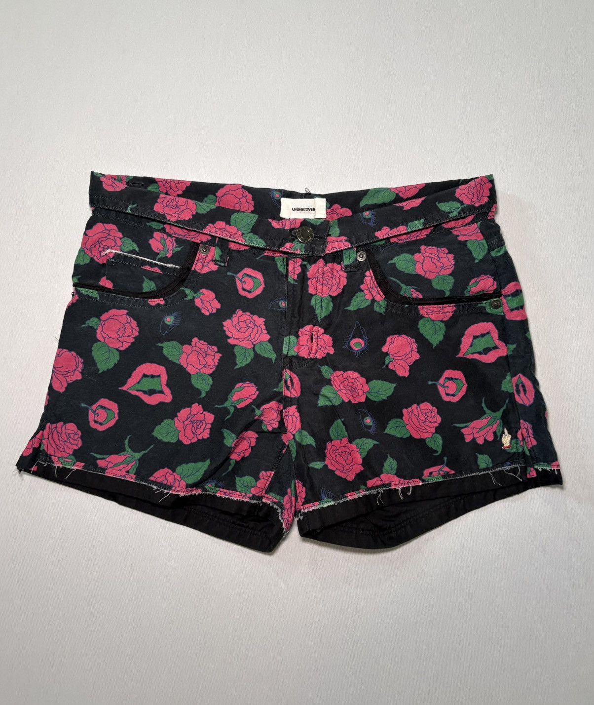 Undercover Undercover SS13 “Talking Heads” Roses & Lips Shorts Size 28" / US 6 / IT 42 - 1 Thumbnail