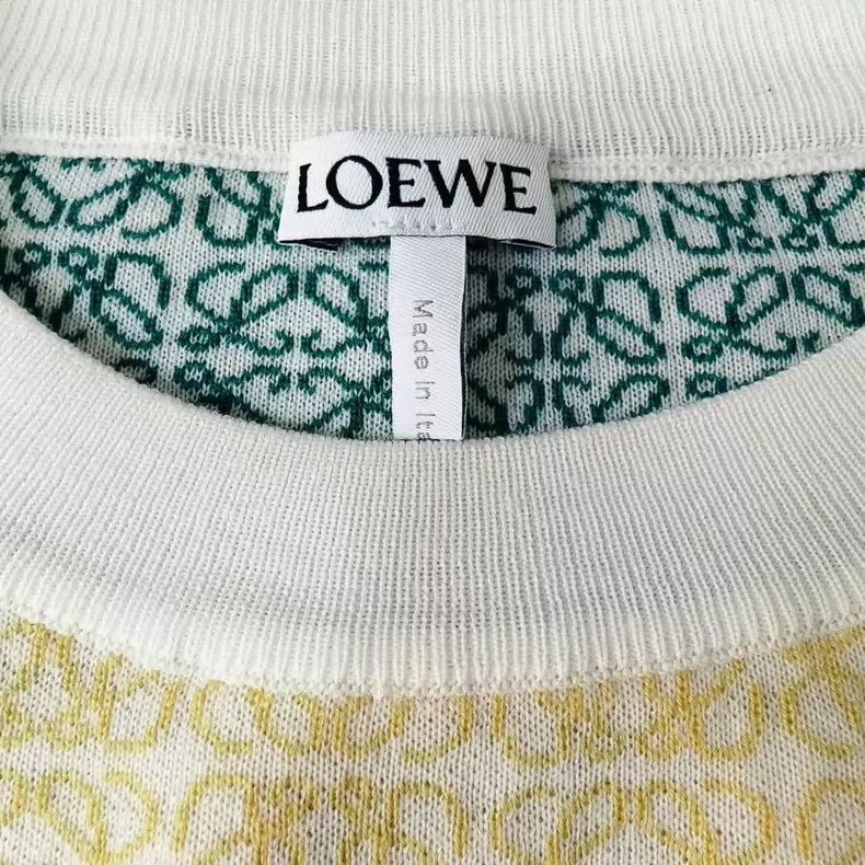 Loewe LOEWE Color-blocked long-sleeved wool sweater/cashmere swe Size M / US 6-8 / IT 42-44 - 4 Thumbnail