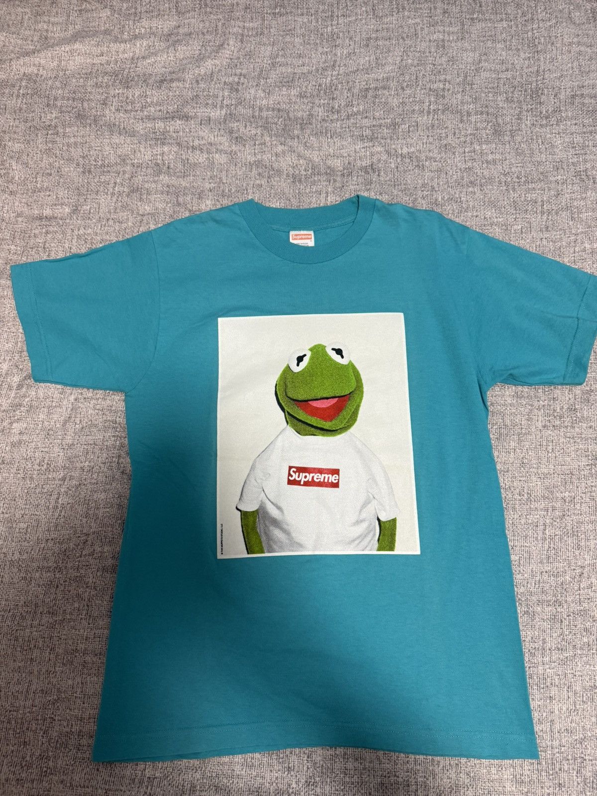 Supreme Supreme 08 kermit photo tee teal Medium Size US M / EU 48-50 / 2 - 2 Thumbnail