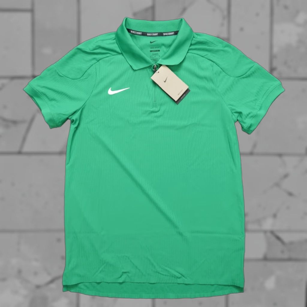 Nike Nike Court Slam ADV 1/4 Zip Tennis Polo Men MT Green Nike Court Slam ADV Polo 1/4 Zip Slim Fit Big & Tall MT Mens Green Polo Sports Tennis Size US M / EU 48-50 / 2 - 1 Thumbnail