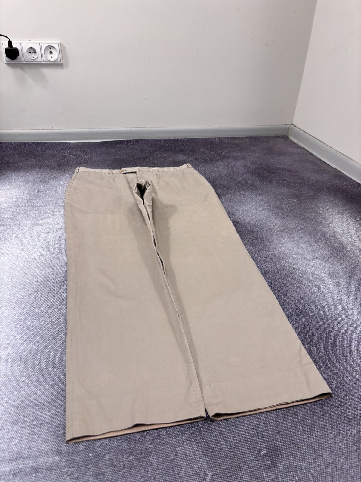 Ermenegildo Zegna Ermenegildo Zegna Men’s Beige Chino Pants Trousers Size US 36 / EU 52 - 3 Thumbnail