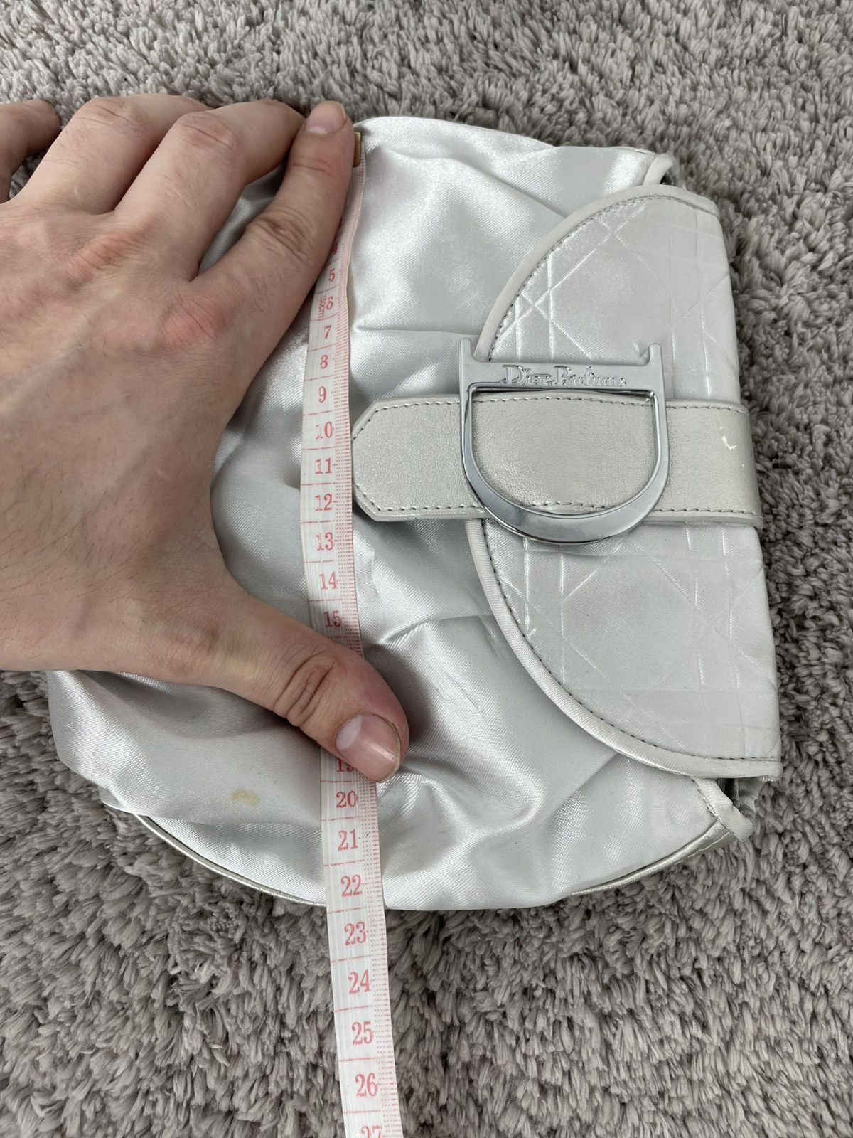 Christian Dior Monsieur Dior Parfums wallets bag mini vintage clutch silver cosmetic Size ONE SIZE - 9 Thumbnail
