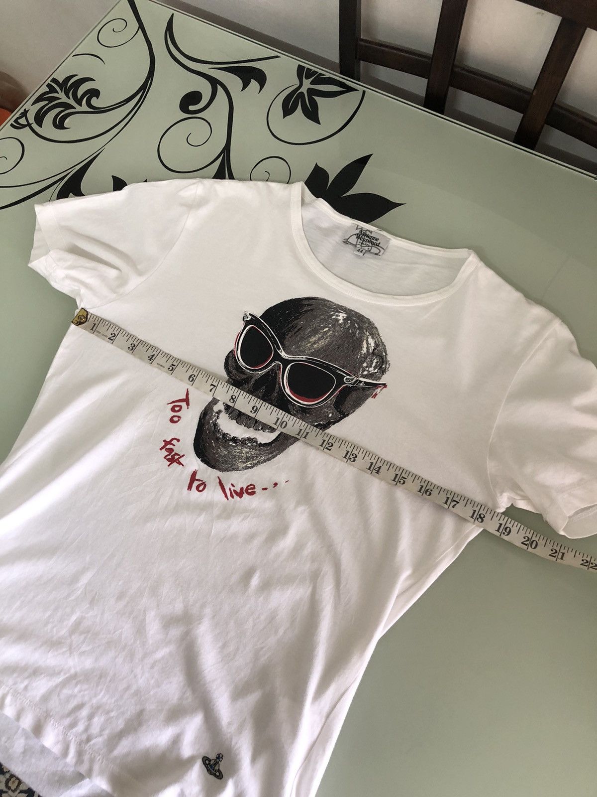 Vivienne Westwood Rare❗️Vivienne Westwood Skull Printed Short Sleeve T-shirt Size M / US 6-8 / IT 42-44 - 18 Thumbnail