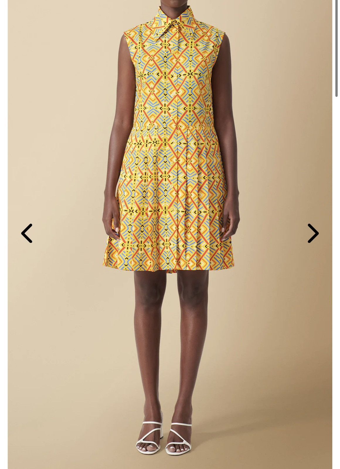 Other Eliza Christoph Geometric geo print Yellow shirt Dress M Size M / US 6-8 / IT 42-44 - 1 Thumbnail