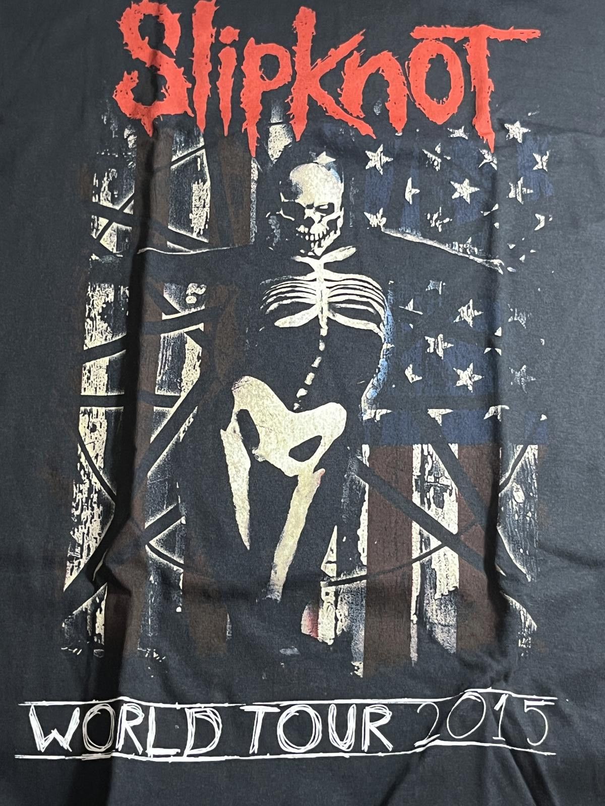 Designer Slipknot T-shirt Flag 2015 World Tour Tee T-shirt Size US XXL / EU 58 / 5 - 4 Thumbnail