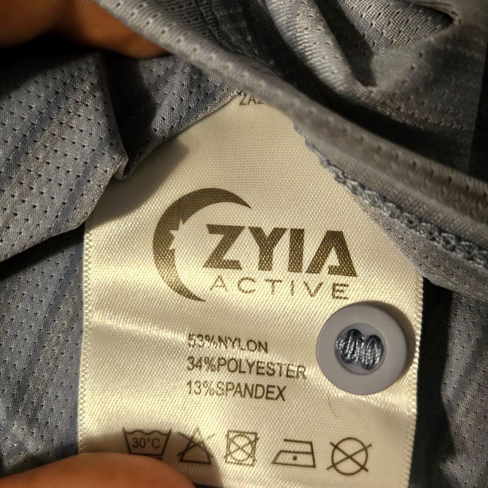 Vintage Zyia Active Mens Polo Blue Gray Large Storm Sport Ventilation Collar 8502L Size US L / EU 52-54 / 3 - 5 Thumbnail