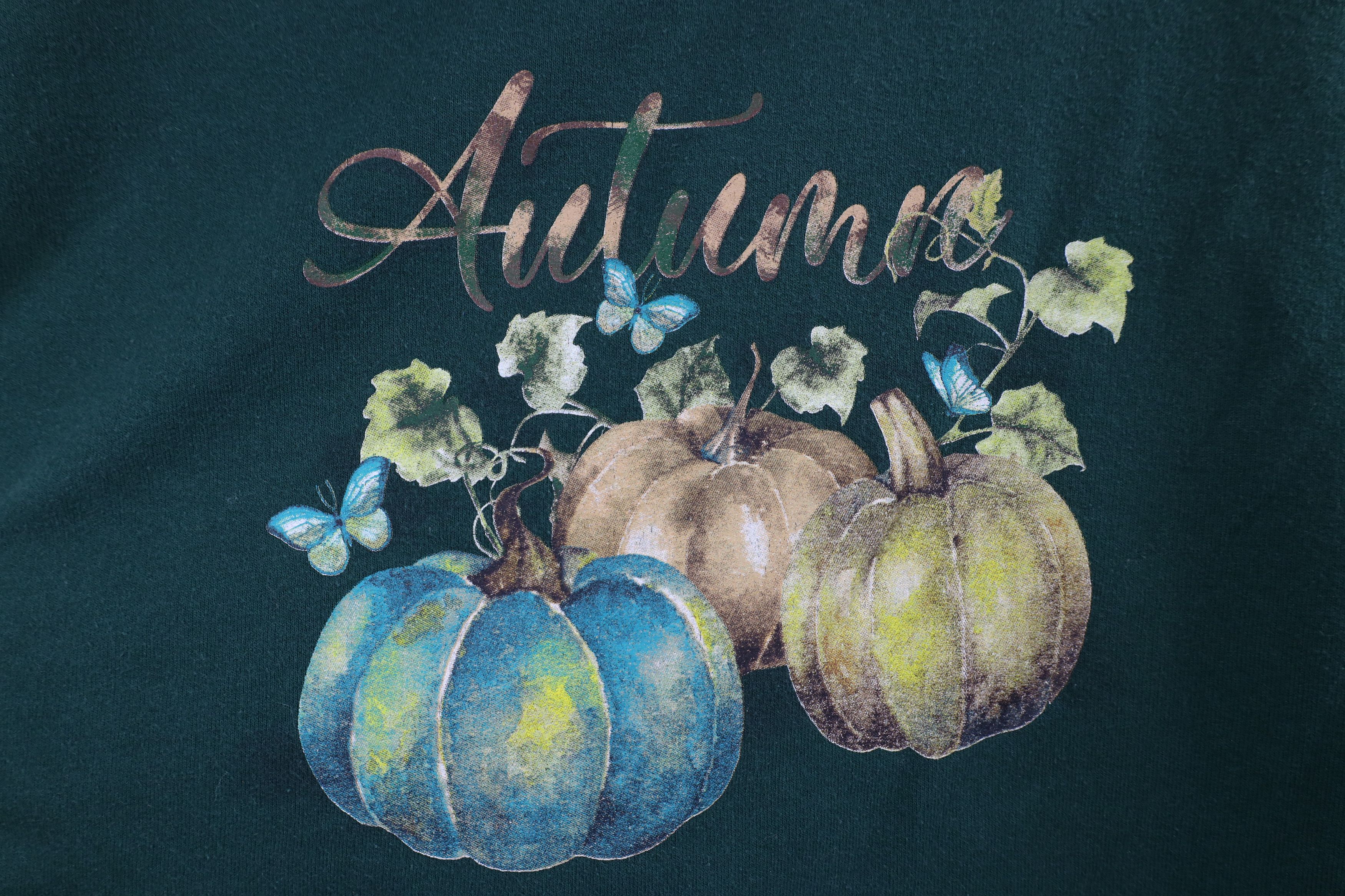 Vintage Vintage 90s Streetwear Pumpkins Crewneck Sweatshirt Green Size L / US 10 / IT 46 - 6 Thumbnail