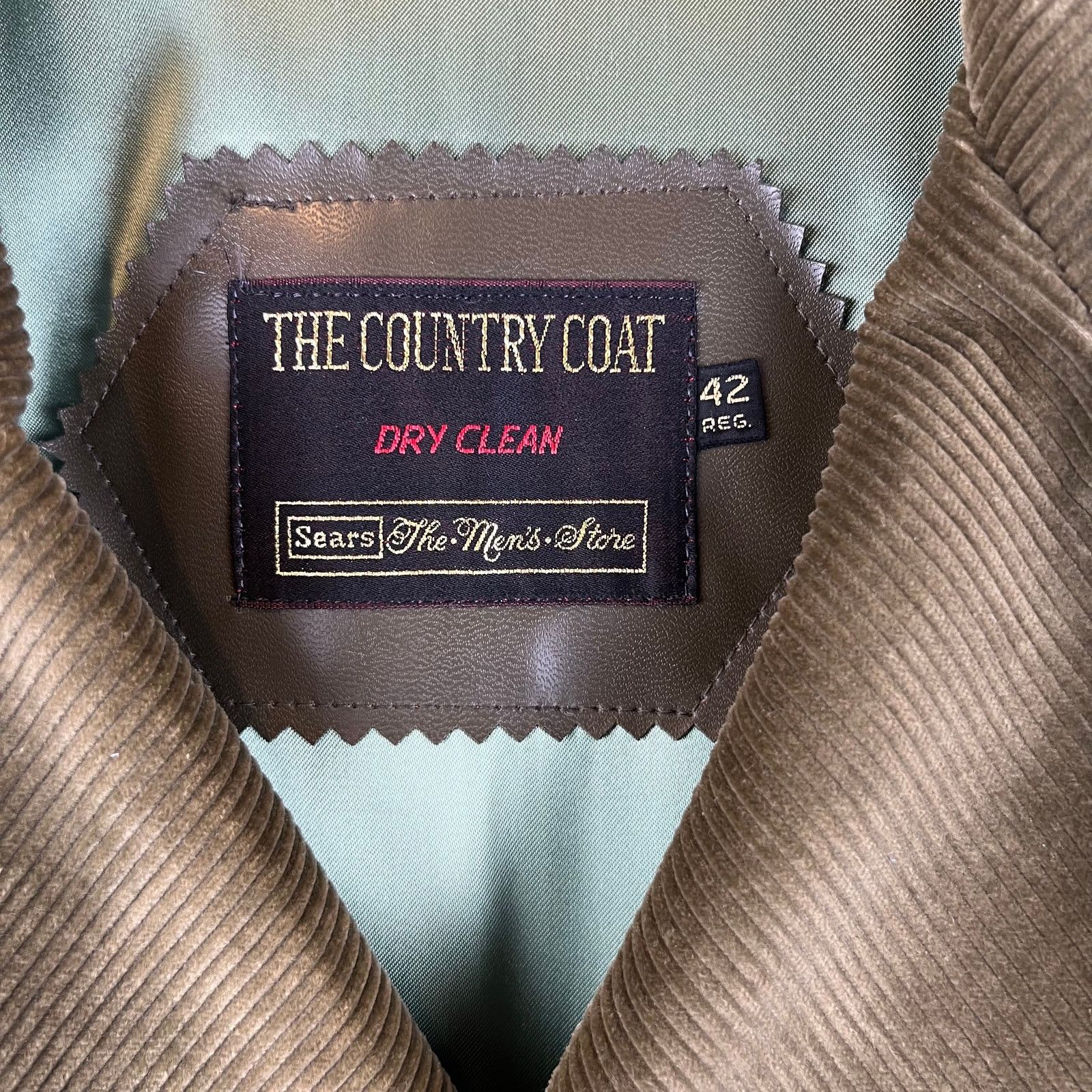 Sears VTG 1970s Sears The Country Coat Men 42 Reg Corduroy Jacket Size US M / EU 48-50 / 2 - 2 Thumbnail