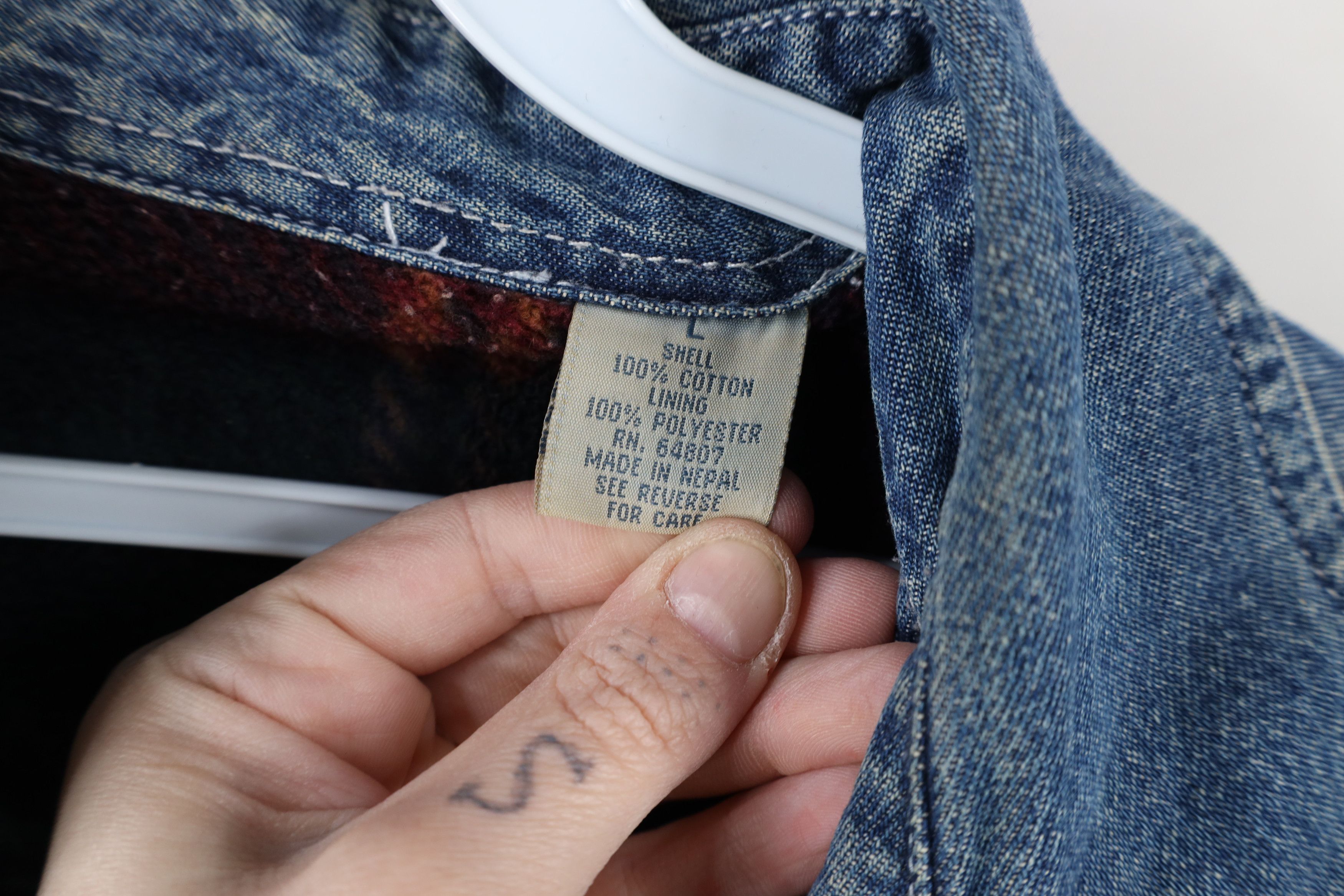Vintage Vintage 90s Streetwear Jean Button Shirt Jacket Jac Shirt Size US L / EU 52-54 / 3 - 9 Thumbnail