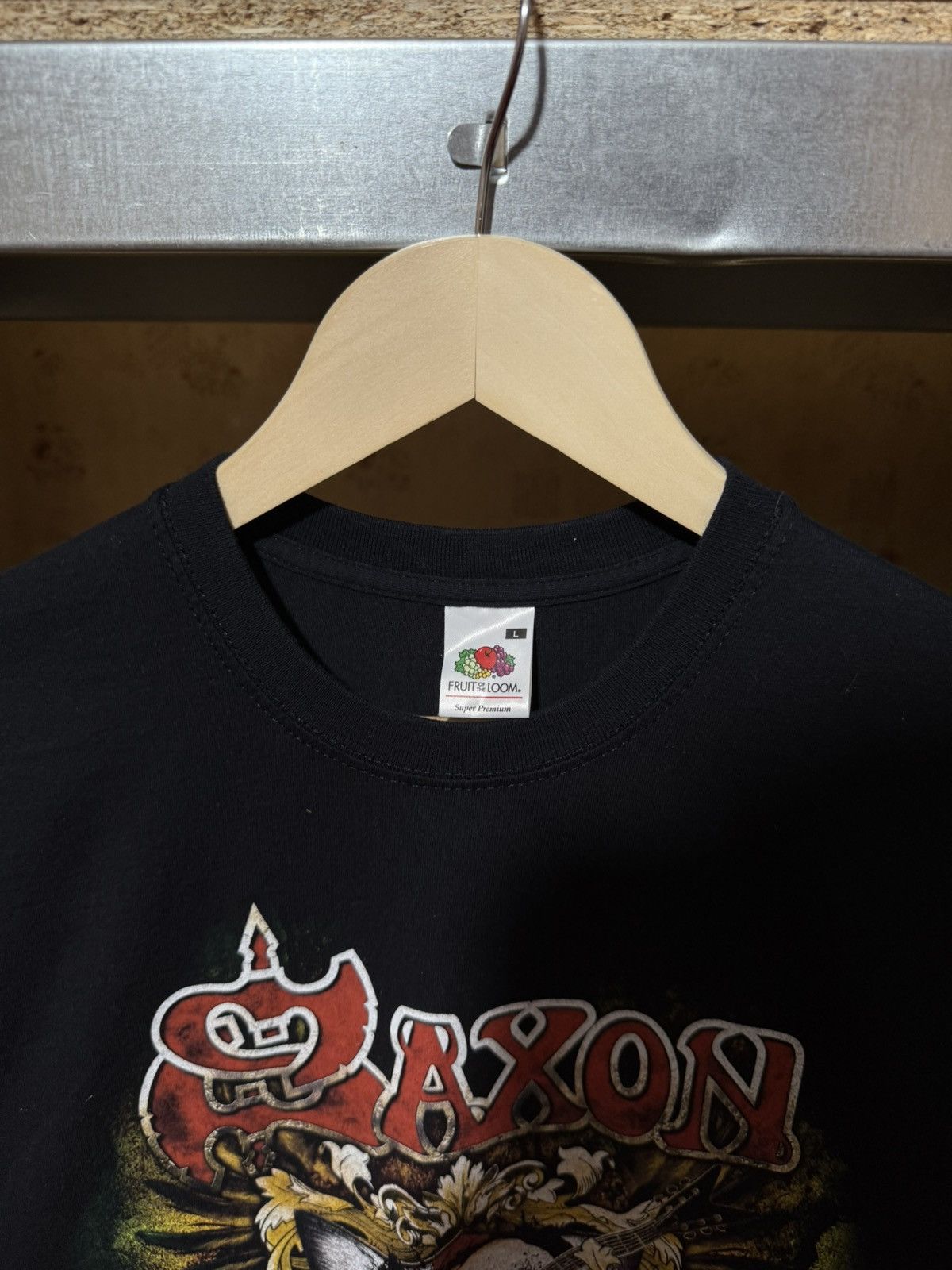 Band Tees × Vintage Vintage Saxon Live To Rock Tour 2009 Band T-Shirt Y2K Hype Size US M / EU 48-50 / 2 - 5 Thumbnail