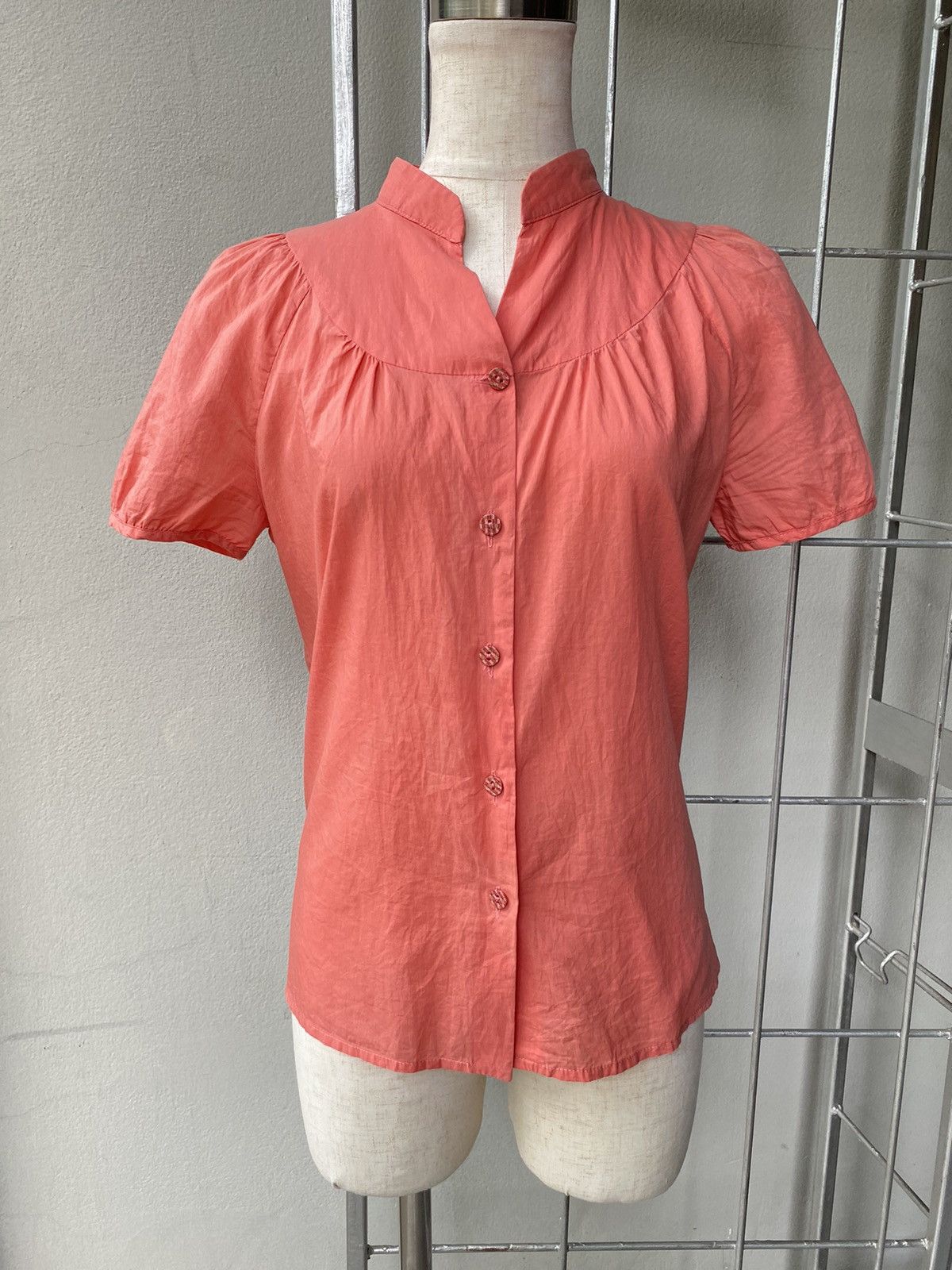 Fendi FENDI FENDISSIME Mandarin orange blouse Size S / US 4 / IT 40 - 2 Thumbnail