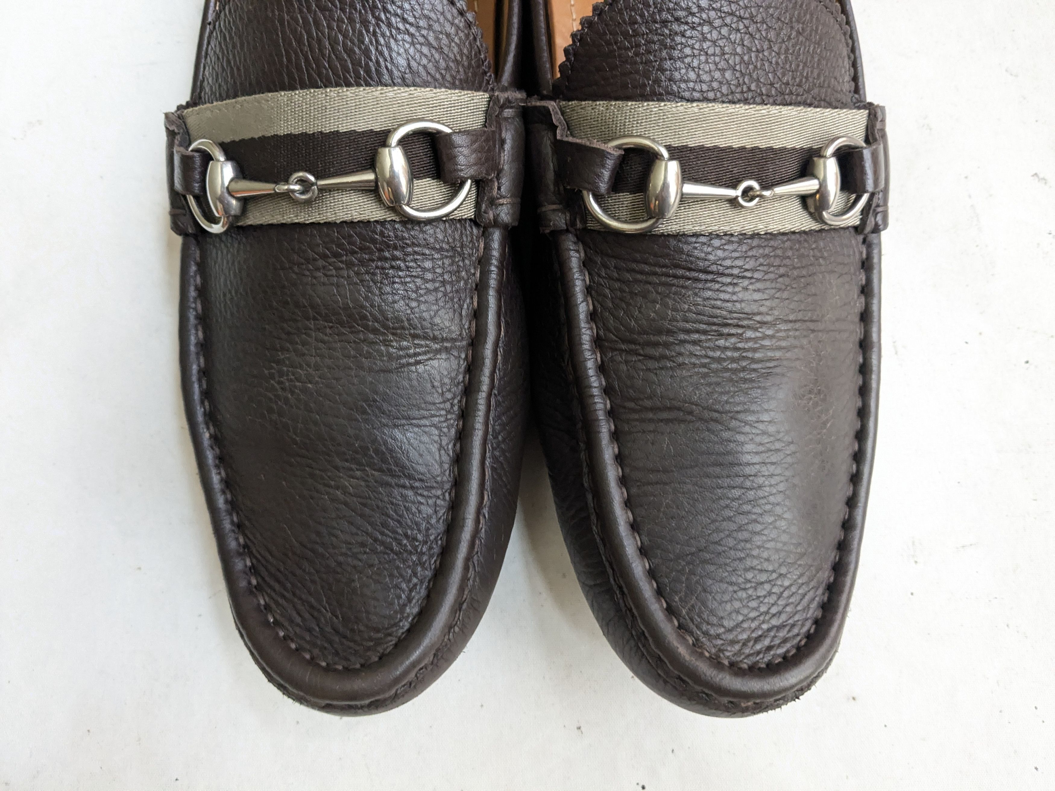 Gucci Gucci Horsebit Driving Loafers Brown 11 Leather Snaffle Size US 11 / EU 44 - 3 Thumbnail