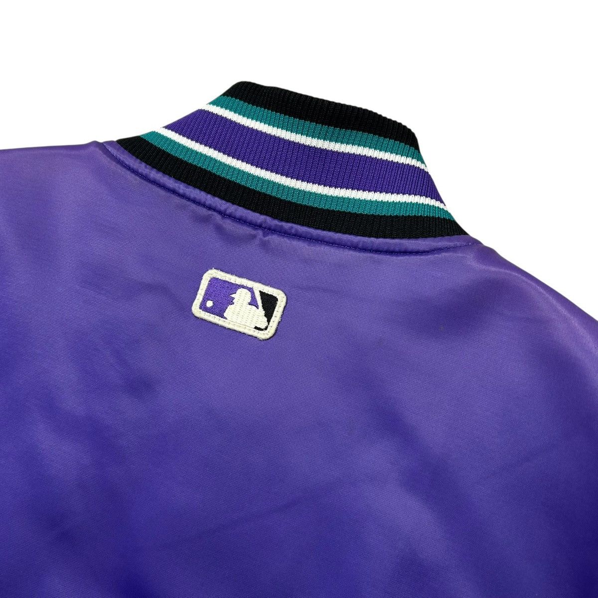 MLB VTG 90s ARIZONA DIAMONDBACKS STARTER SATIN BOMBER JACKET Size US L / EU 52-54 / 3 - 6 Thumbnail