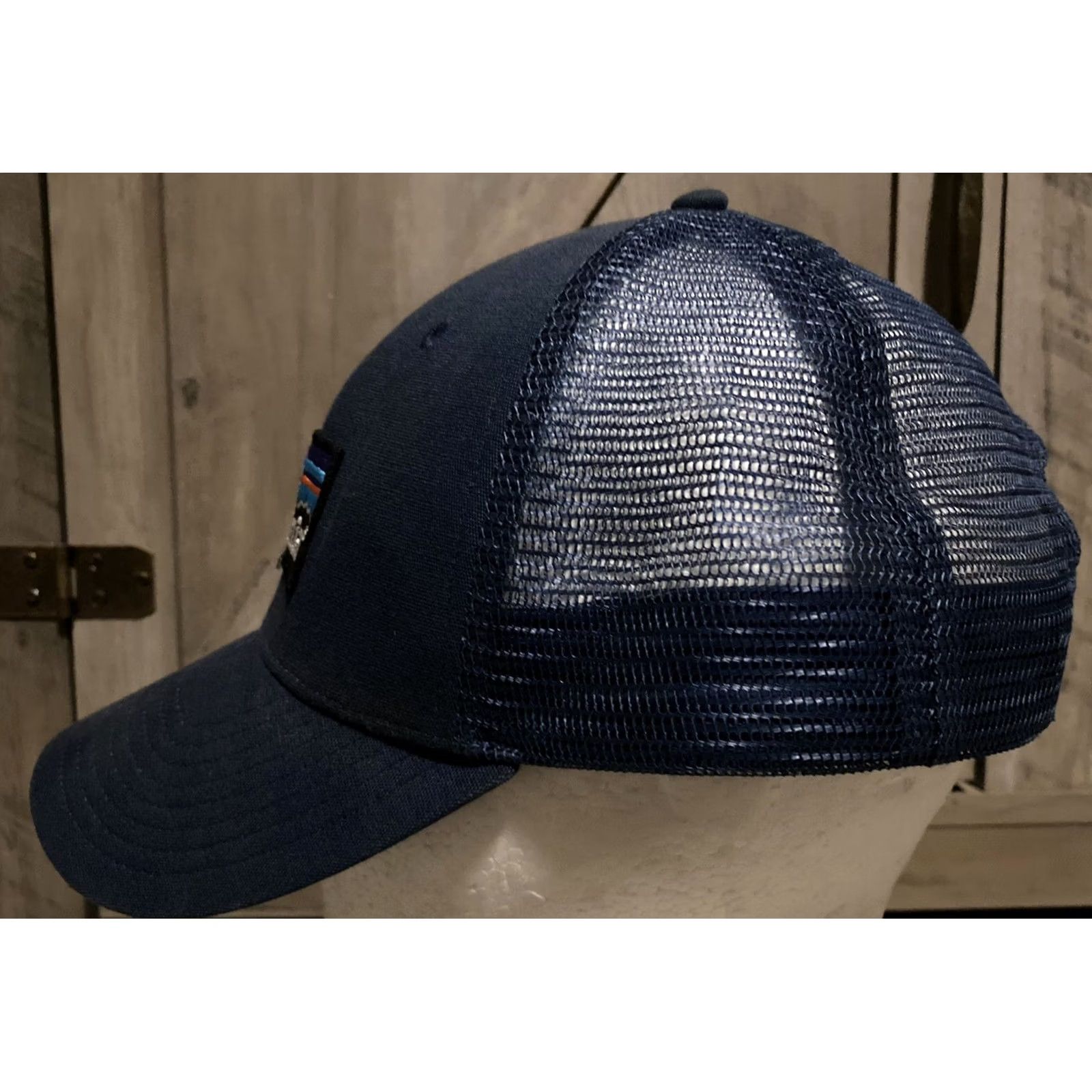 Patagonia VTG Patagonia P-6 Patch Hat Cap Adjustable Navy Navy Mens Adjustable Hat Patch P-6 90s Vintage Cap Size ONE SIZE - 3 Thumbnail