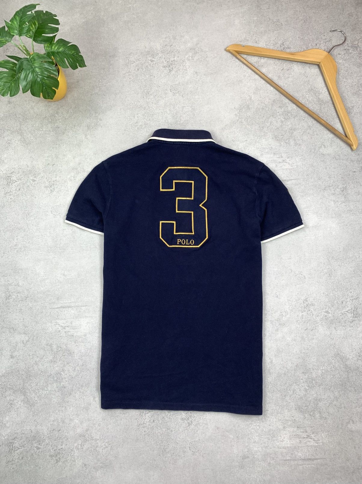 Polo Ralph Lauren Ralph Lauren Polo Big Logo Gold Pony Rare Polo Shirt Size M Size US M / EU 48-50 / 2 - 6 Thumbnail