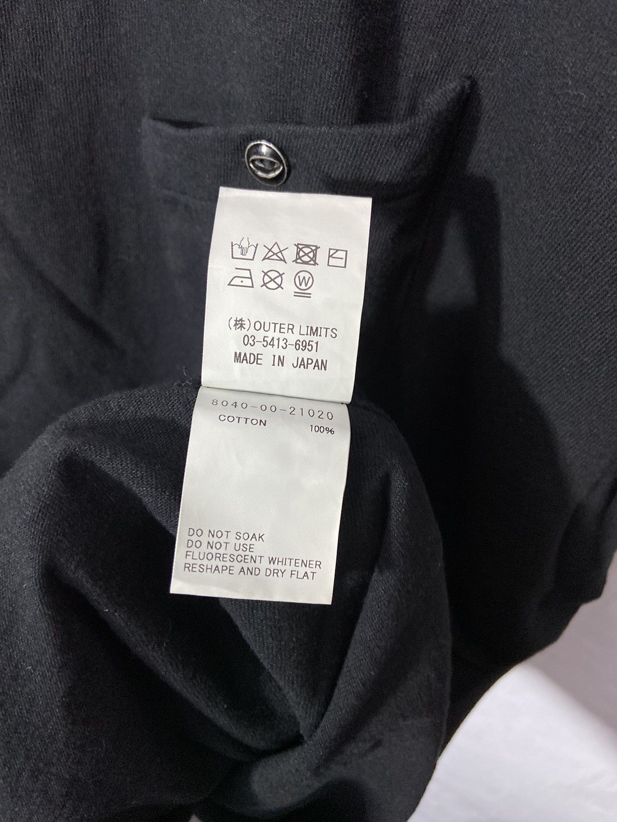 Designer × Japanese Brand × Nigel Cabourn Nigel Cabourn Pocket Tshirt Black Size US M / EU 48-50 / 2 - 6 Thumbnail