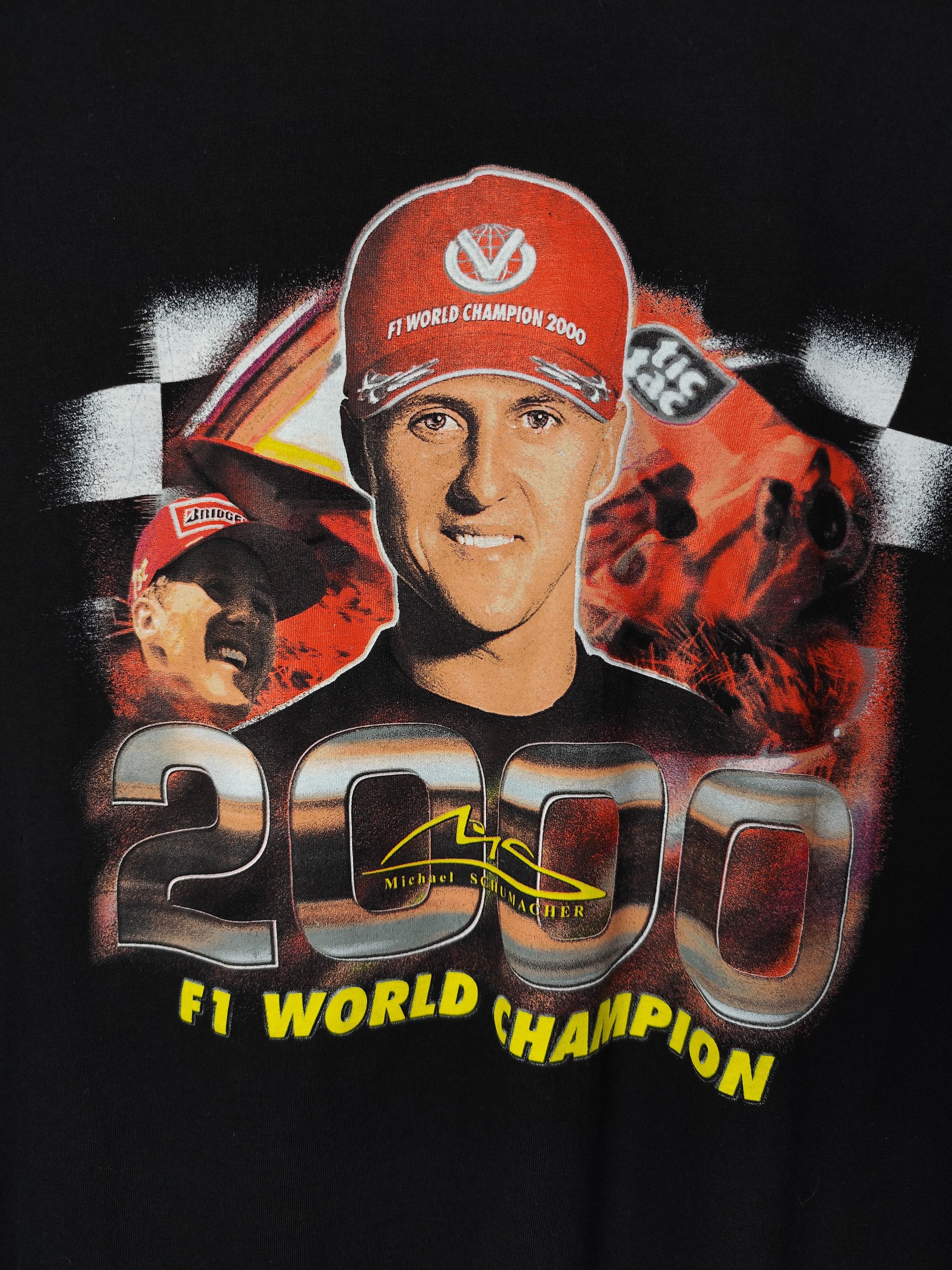 Ferrari 00s Vintage F1 Michael Schumacher Formula Uno Racing T-Shirt Size US XL / EU 56 / 4 - 2 Thumbnail