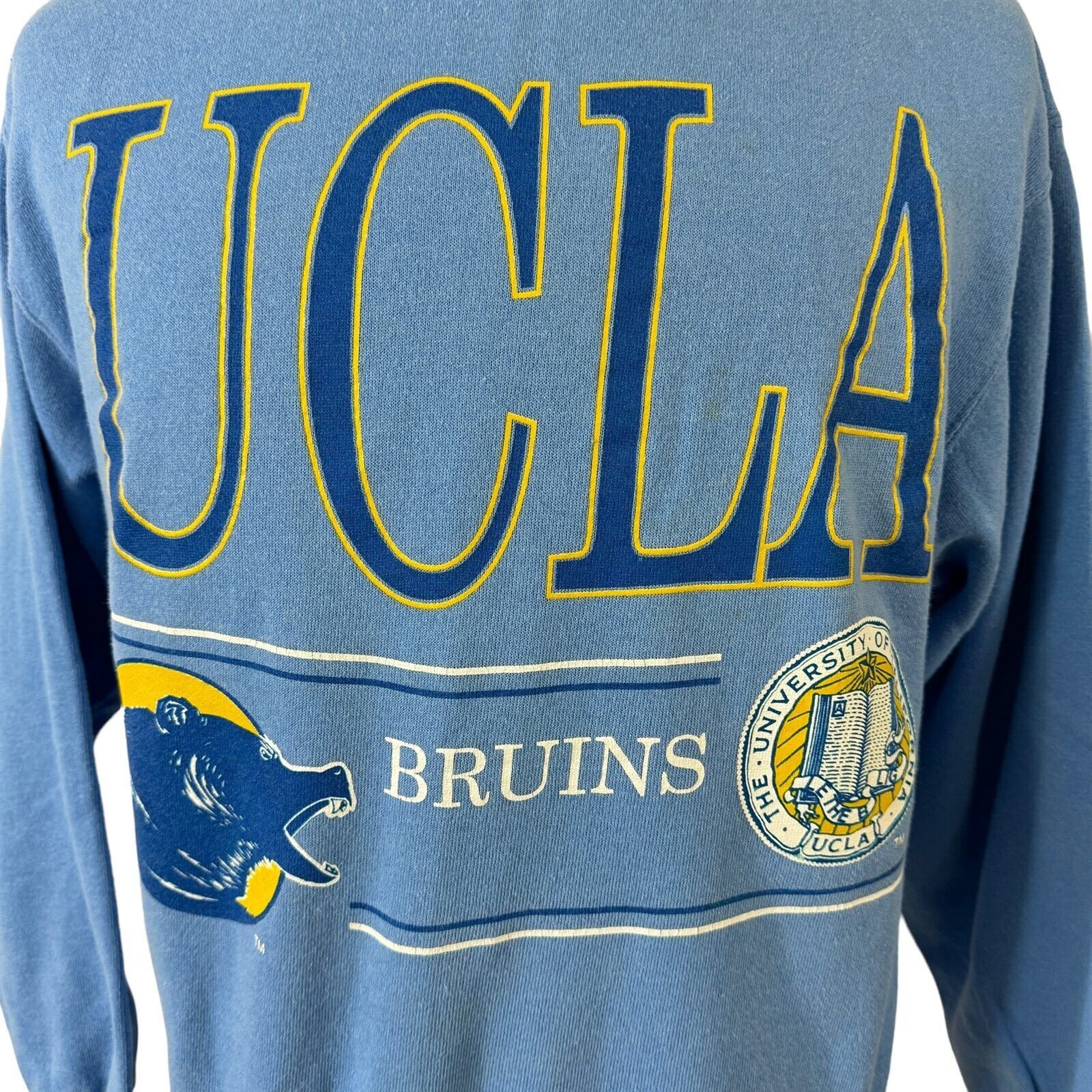 Hanes UCLA Bruins Sweatshirt Blue Los Angeles California Size US L / EU 52-54 / 3 - 2 Thumbnail
