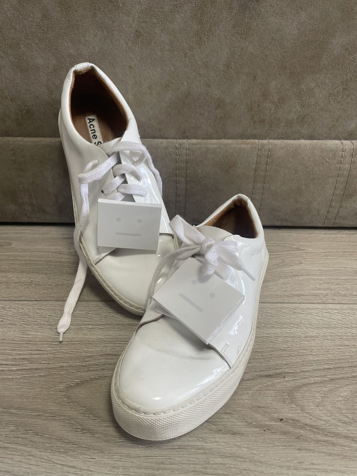 Acne Studios Acne Studios Adriana Patent Low Top Sneakers Grailed