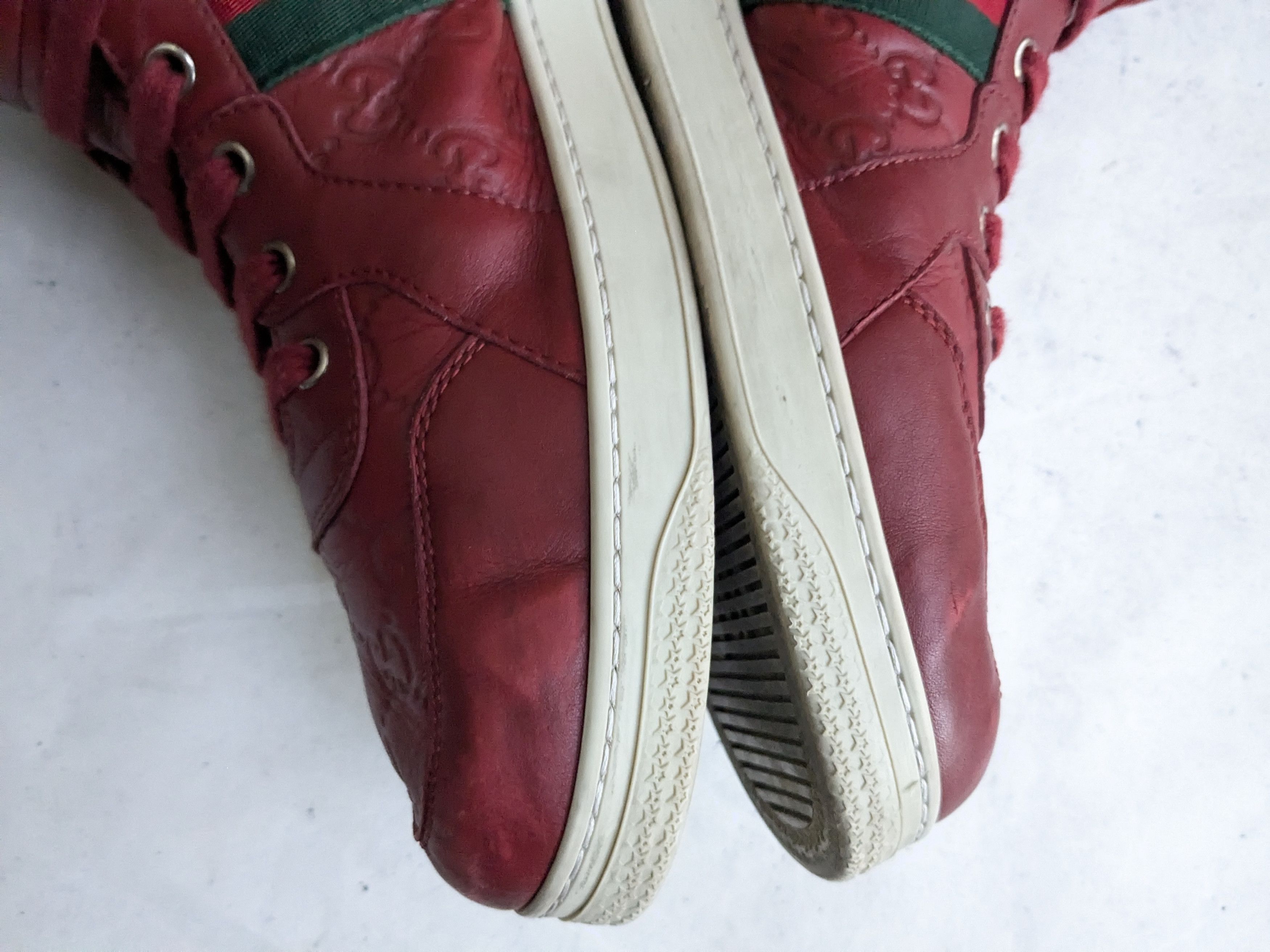 Gucci Gucci Monogram Sneakers 12.5 Leather GG Logo Size US 12.5 / EU 45-46 - 6 Thumbnail