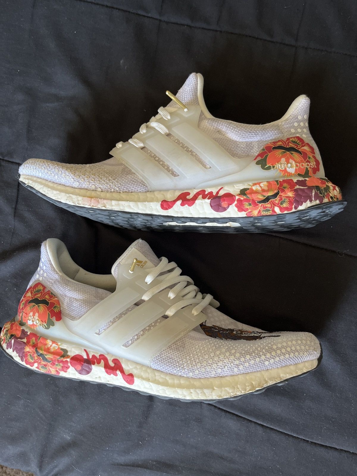 image of Adidas Ultra Boost Dna Chinese New Year White Shoes, Men's (Size 10.5)