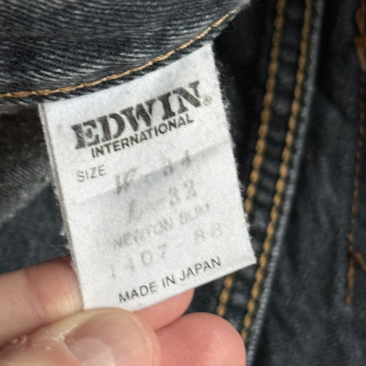 Edwin 📌 Vintage Edwin Made in Japan Archive Y2K Jeans Size US 34 / EU 50 - 16 Thumbnail