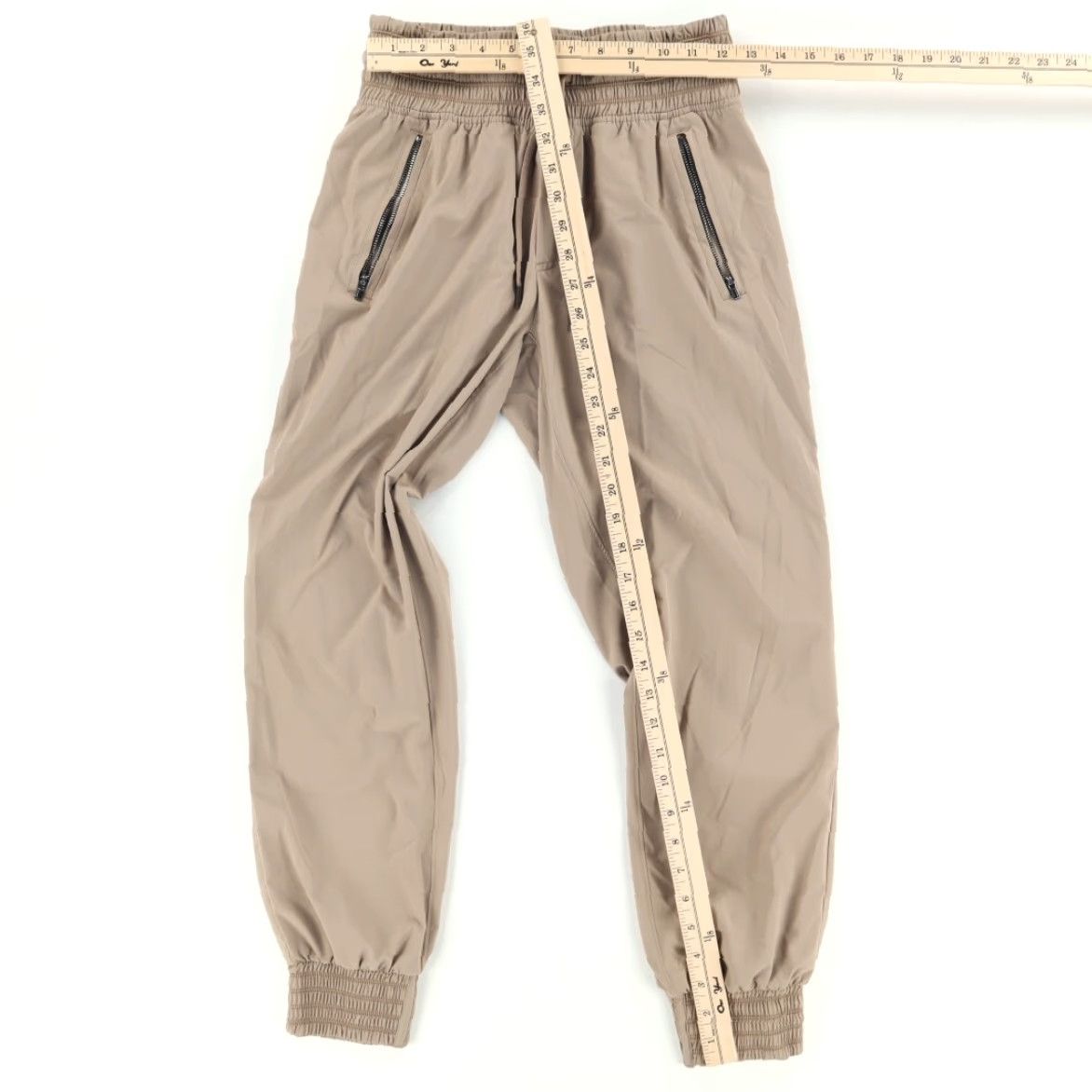 Athleta Athleta Jogger Pants Tan Women's 0 Camden Polyester Microfiber Regular fit Pants/ Casual Size 25" / US 0 / IT 36 - 3 Thumbnail