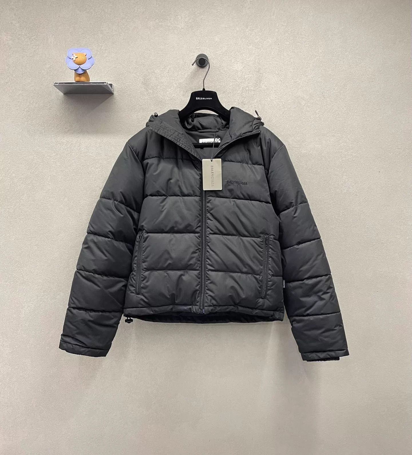 Balenciaga Balenciaga 38 black down jacket logo embroidered everyday Size XS / US 0-2 / IT 36-38 - 3 Thumbnail