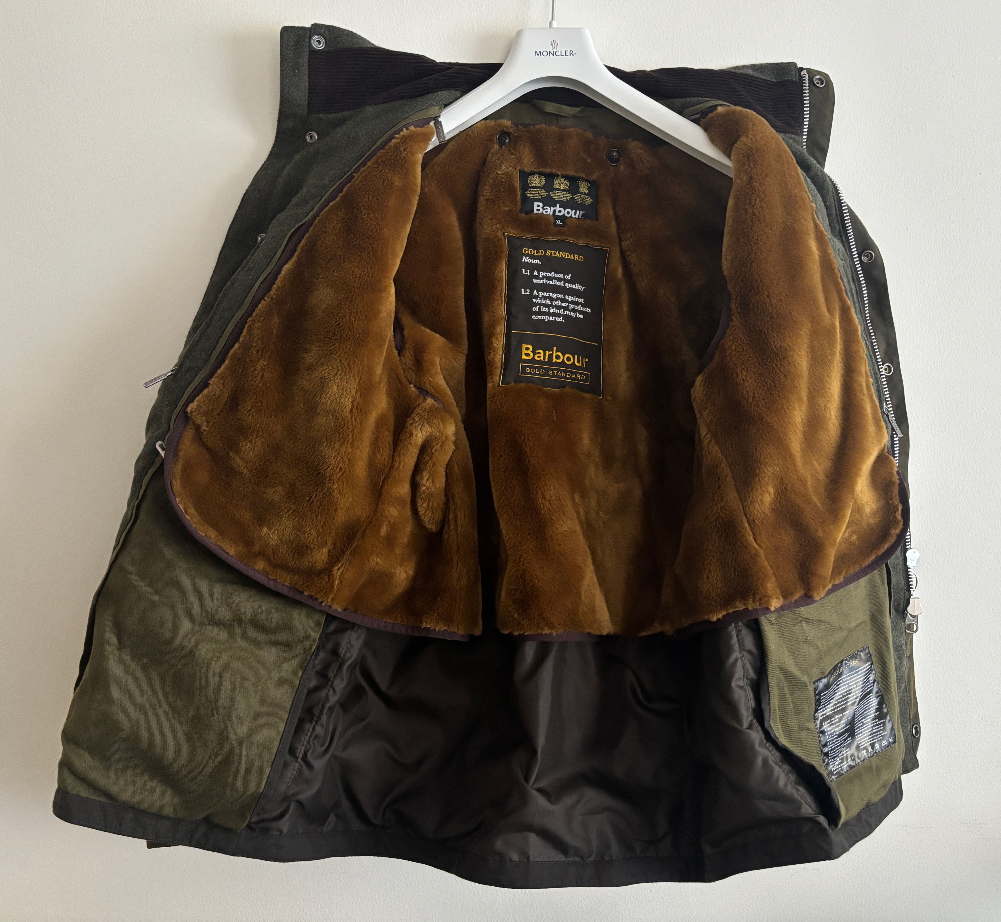 Barbour $1100 Supa Corbridge Waxed Cotton Jacket,Pile Lining L- XL Size US XL / EU 56 / 4 - 5 Thumbnail