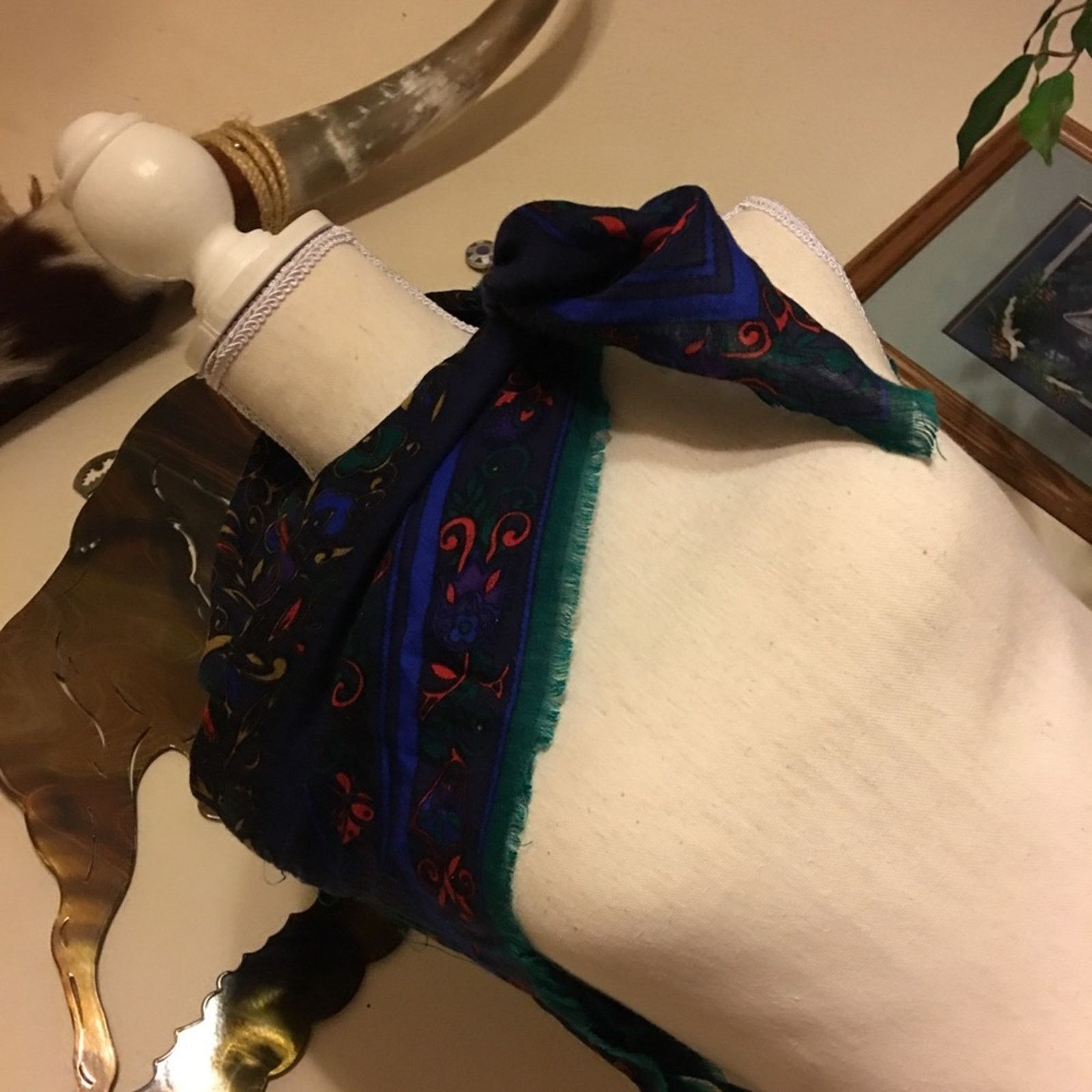 Other Deep jewel tone acrylic scarf from Japan GUC Size ONE SIZE - 2 Thumbnail