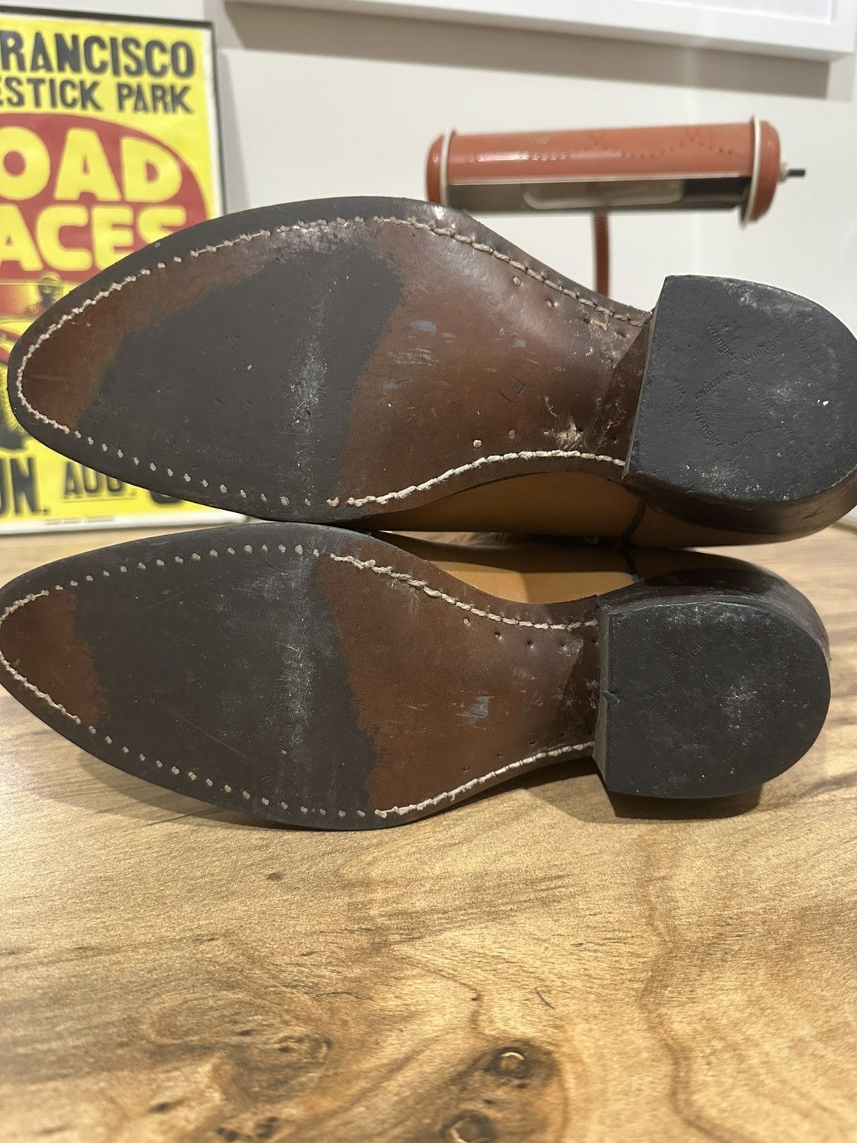 Wrangler Vintage Wrangler Cowboy Boots Tan Size 10 D Size US 10 / EU 43 - 7 Thumbnail