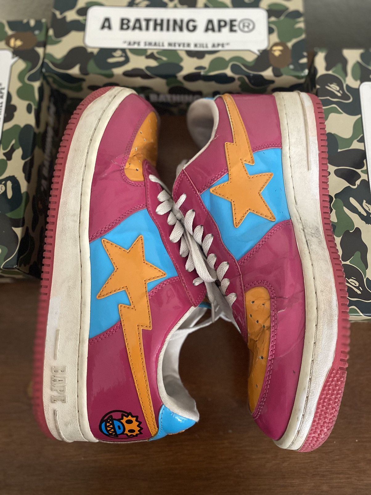 Bape 2009 'Monster' Bapesta | Grailed