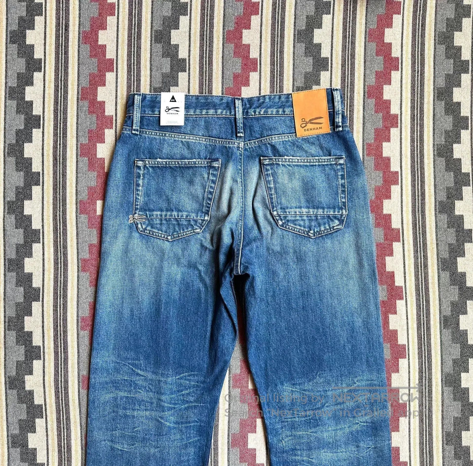 DENHAM Blue Denim Straight-Leg Jeans. Size US 30 / EU 46 - 5 Thumbnail