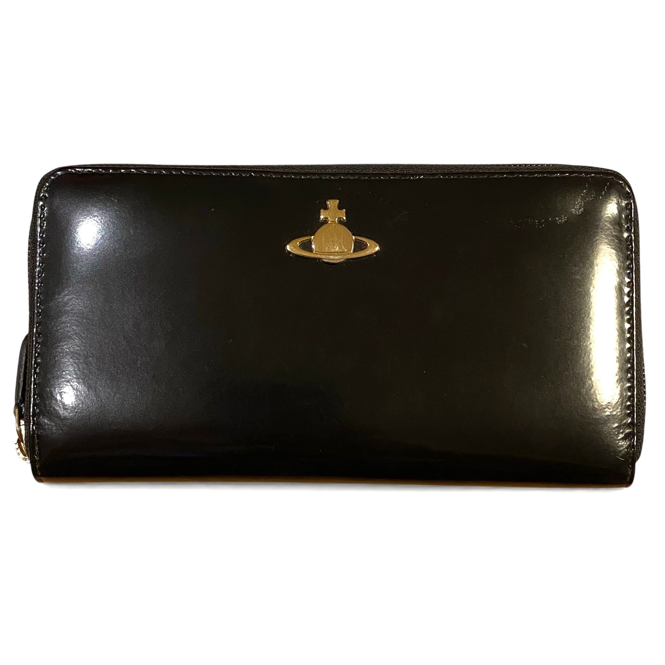 Vivienne Westwood Vivienne Westwood Leather Wallet Round Zip Black Size ONE SIZE - 1 Thumbnail