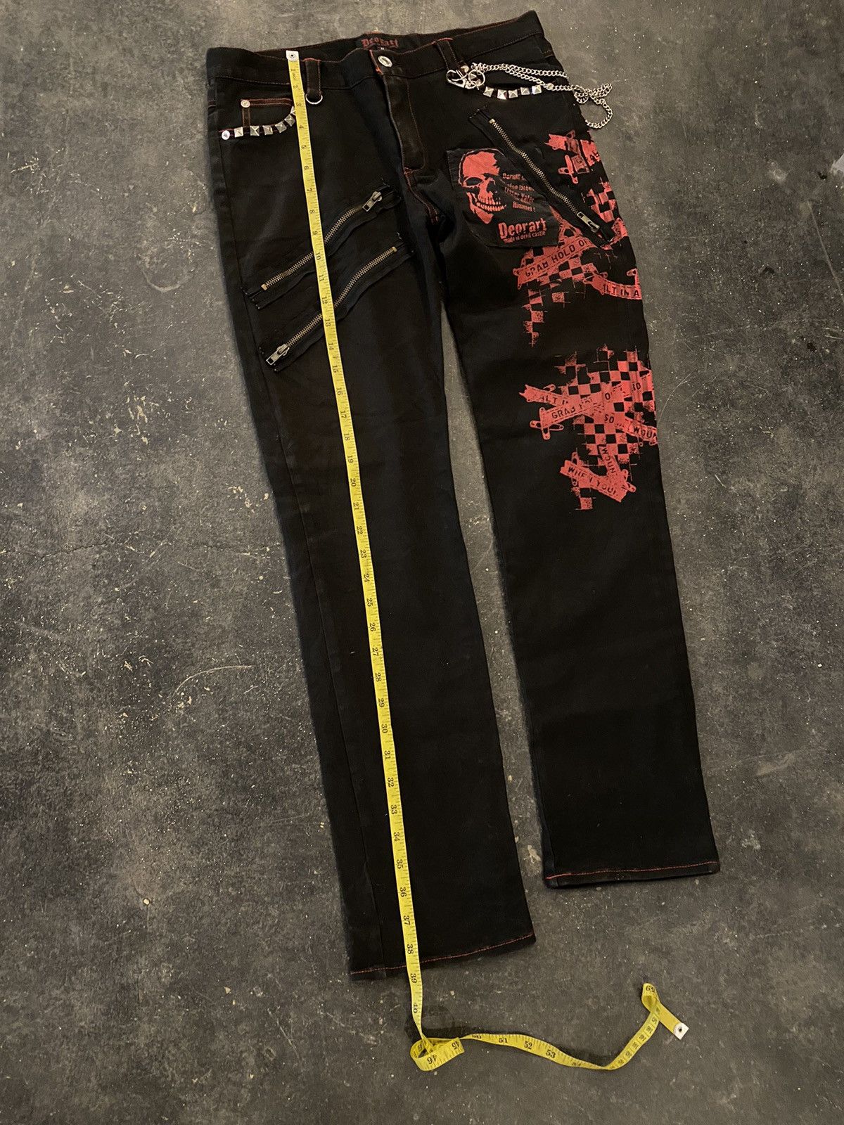 14th Addiction × If Six Was Nine × Le Grande Bleu (L.G.B.) Y2k Deorart Bondage punk ifsixwasnine lgb pants Size US 31 - 10 Thumbnail