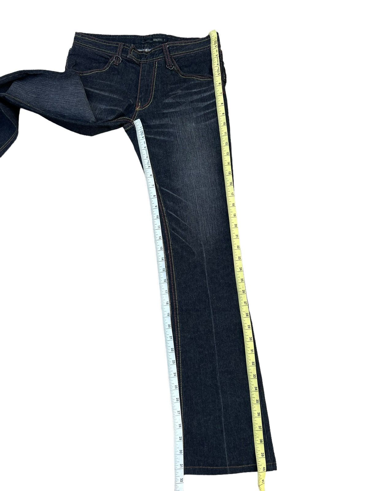 Schlussel Schlussel Japan Black Denim Flare Jeans Size US 29 - 4 Thumbnail
