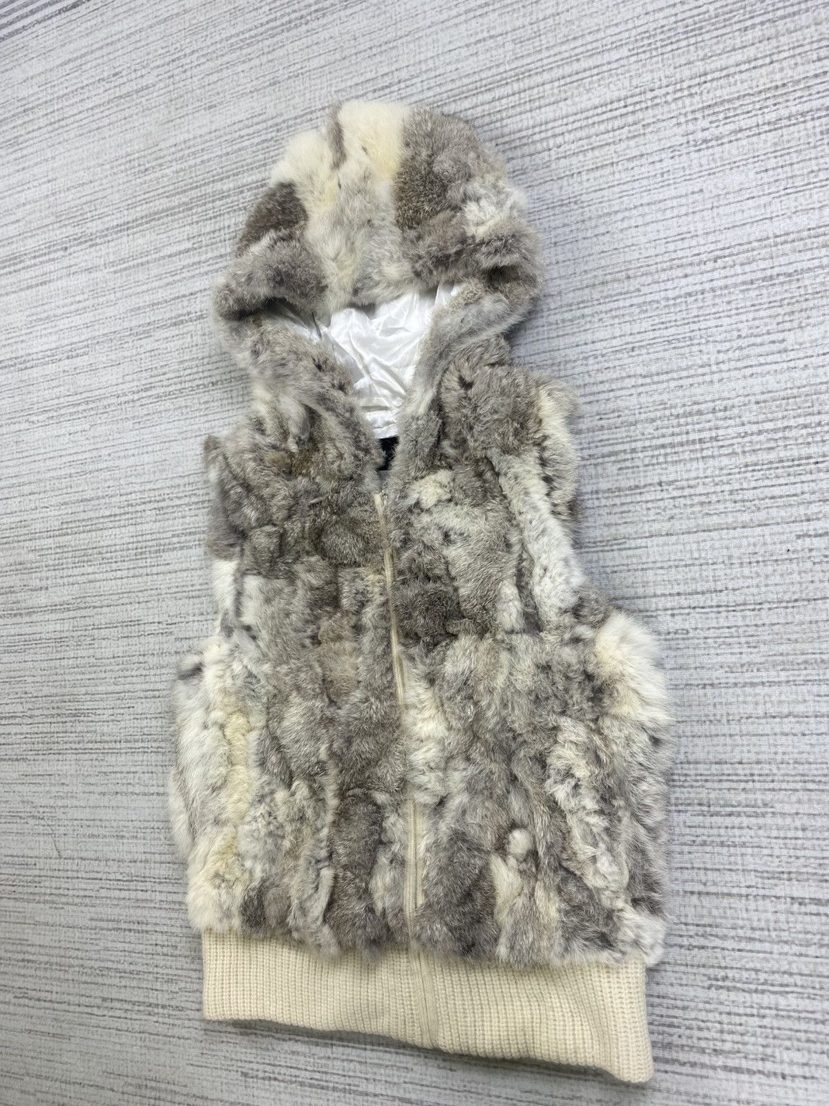 Comme Ca Ism Vintage Comme Ca Ism Japan Rabbit Fur Hoodie Vest Size US S / EU 44-46 / 1 - 3 Thumbnail